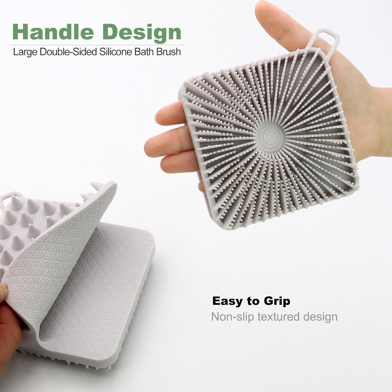 Exfoliante Corporal de Silicona HAYSNA Doble Cara 11.9x11.1cm