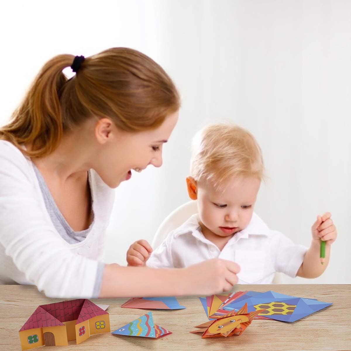 Kit de Origami para Niños Hapray con 98 Hojas y Guía