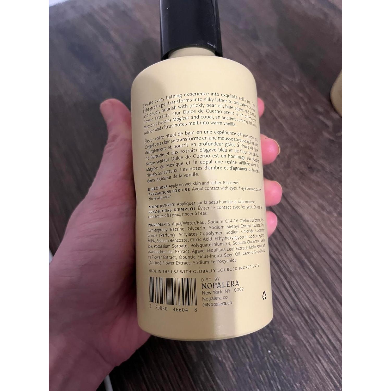 Gel de Ducha Nopalera 226.8 g - Hidratante Vegano con Ámbar