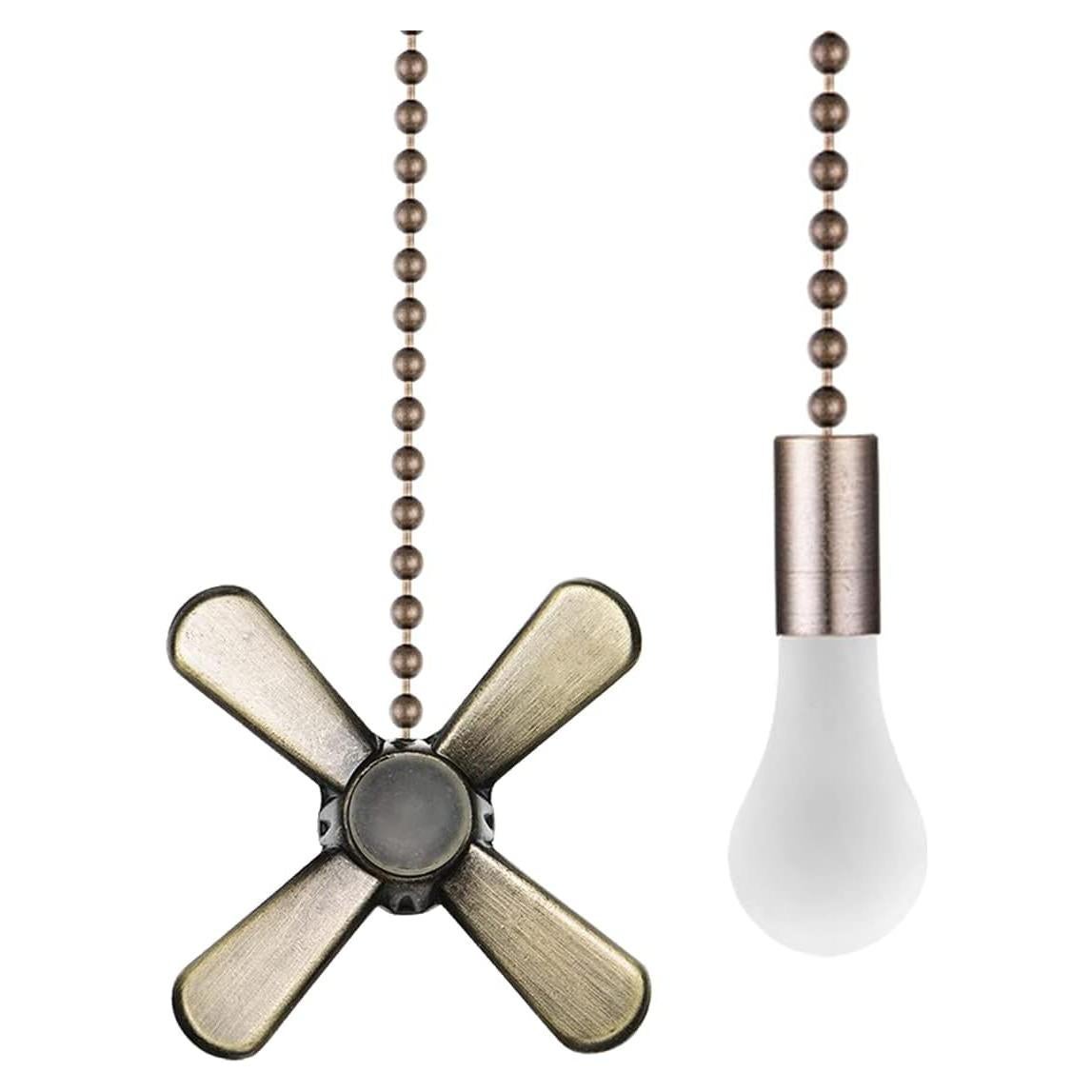 Extensor de cadena de tirón SmoTecQ bronce con bombilla decorativa