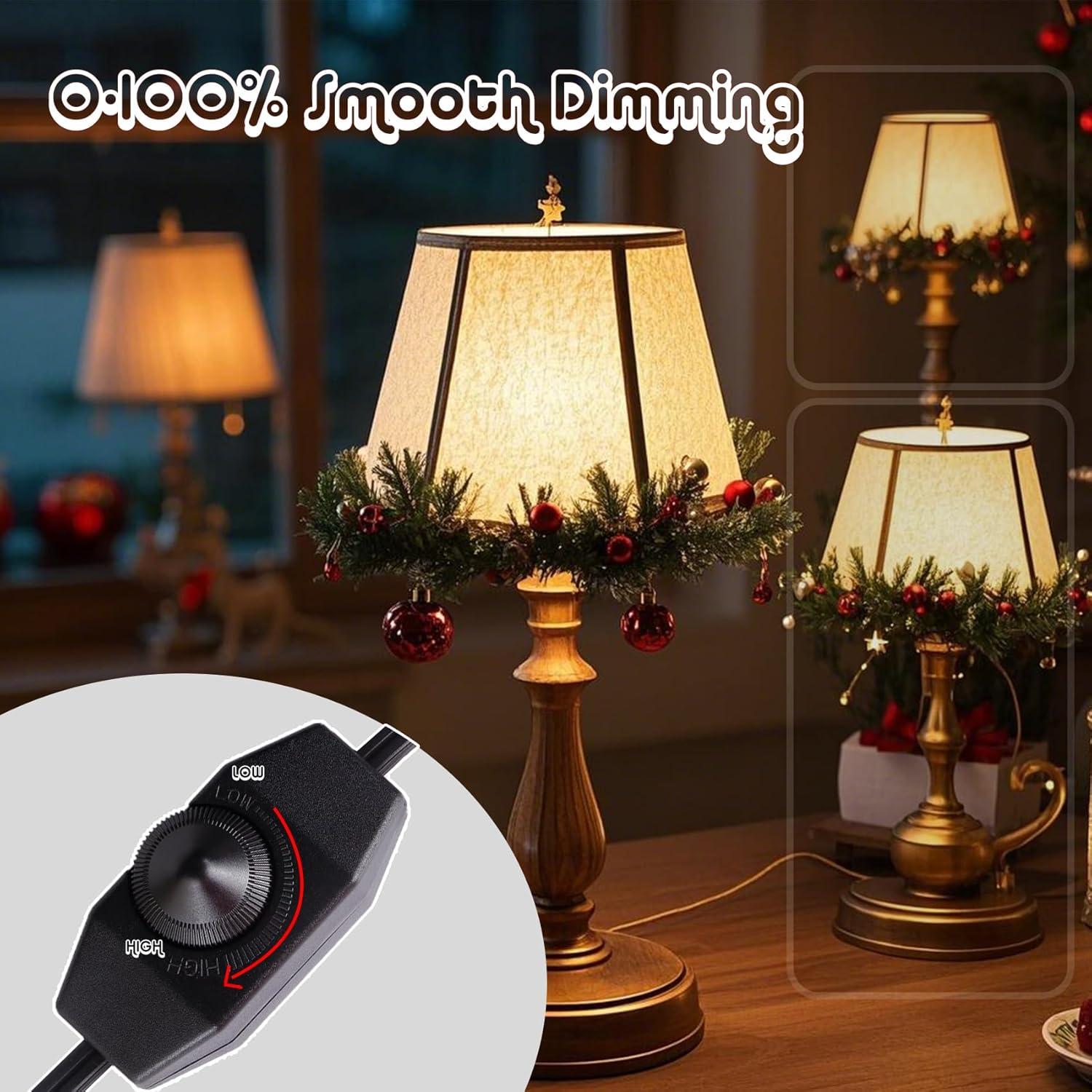 Interruptor Regulable Leymays 1.8M para Lámparas 100W Negro