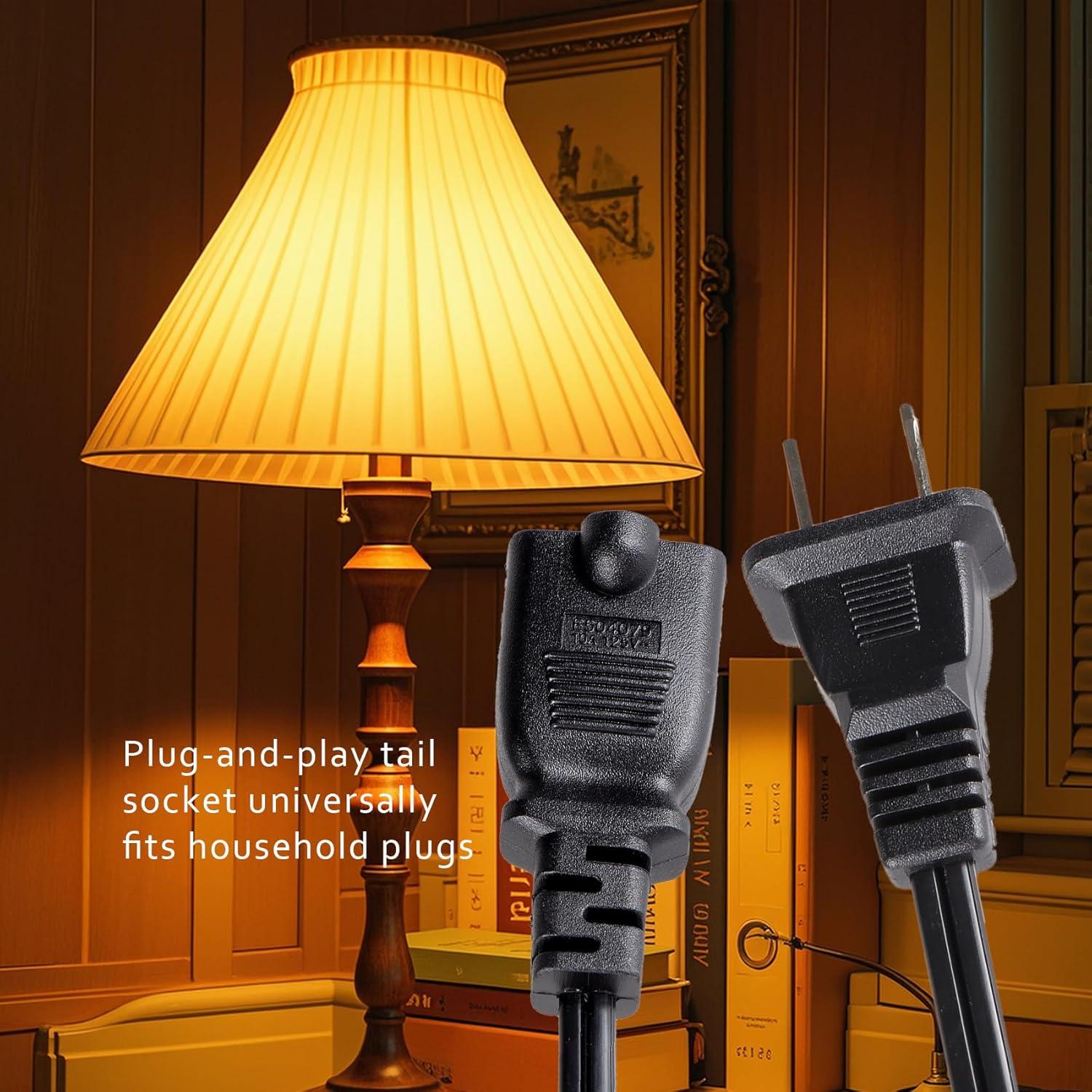 Interruptor Regulable Leymays 1.8M para Lámparas 100W Negro