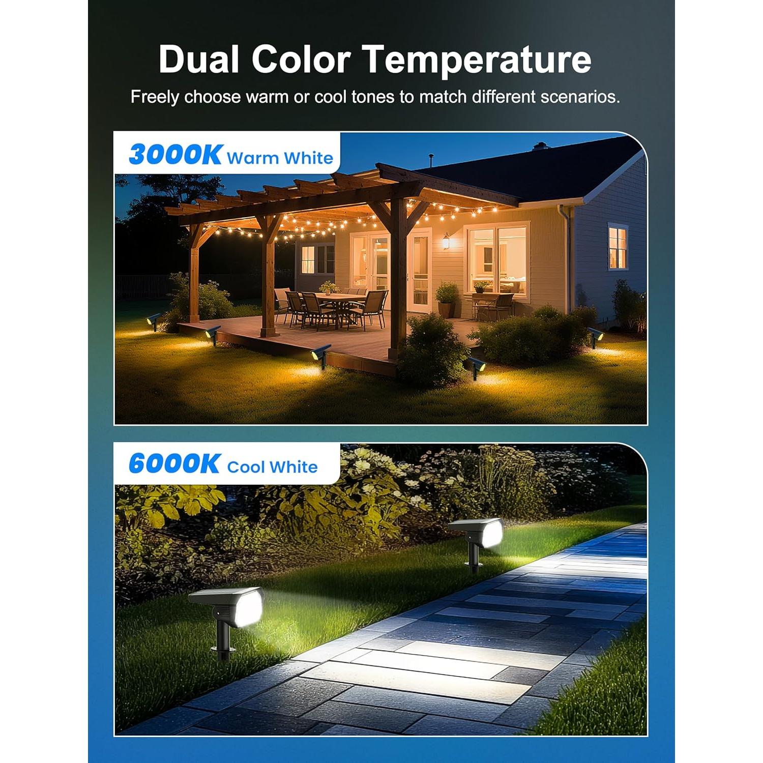 Luces Solares Spot Exteriores Brightown 4 Pack 2 Colores