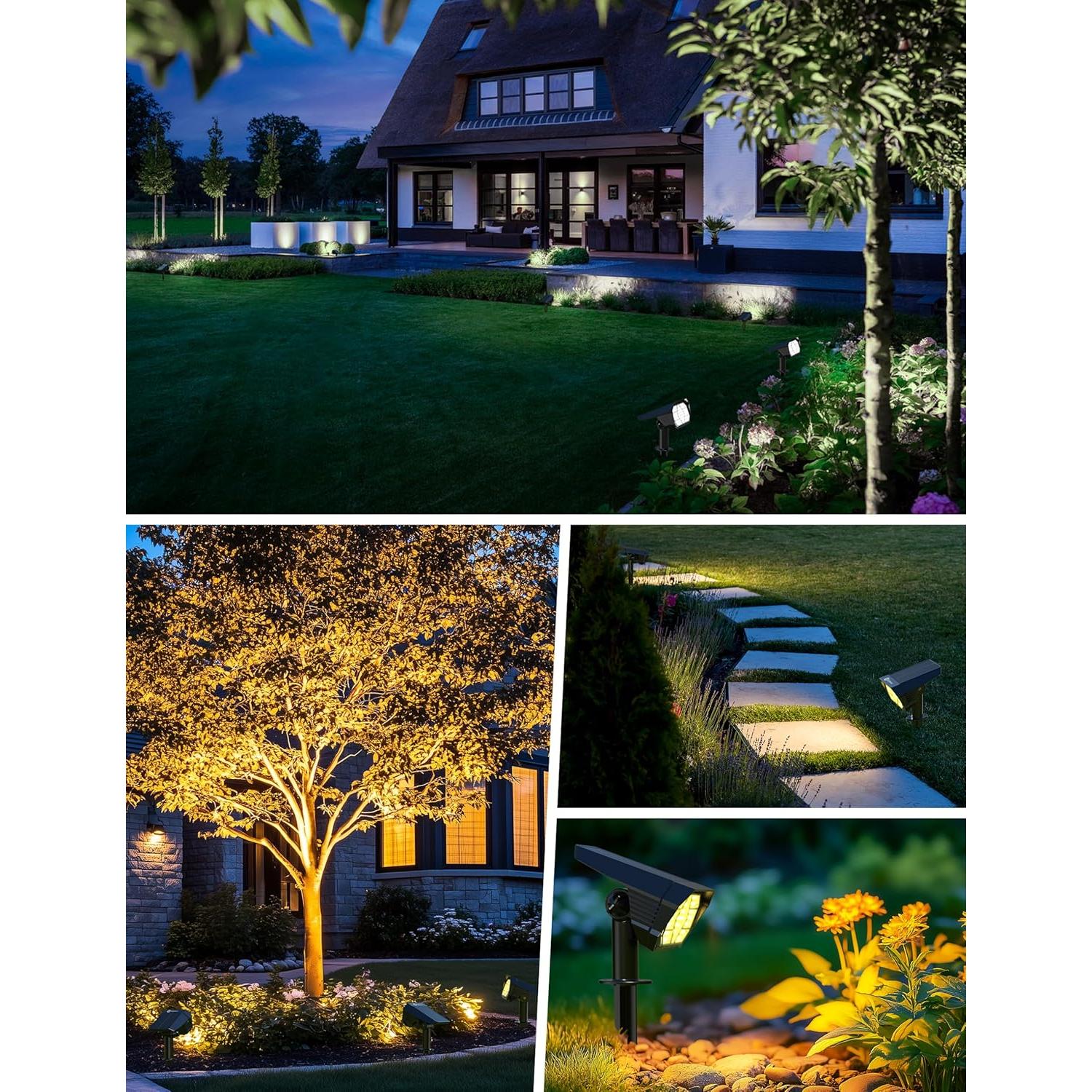 Luces Solares Spot Exteriores Brightown 4 Pack 2 Colores