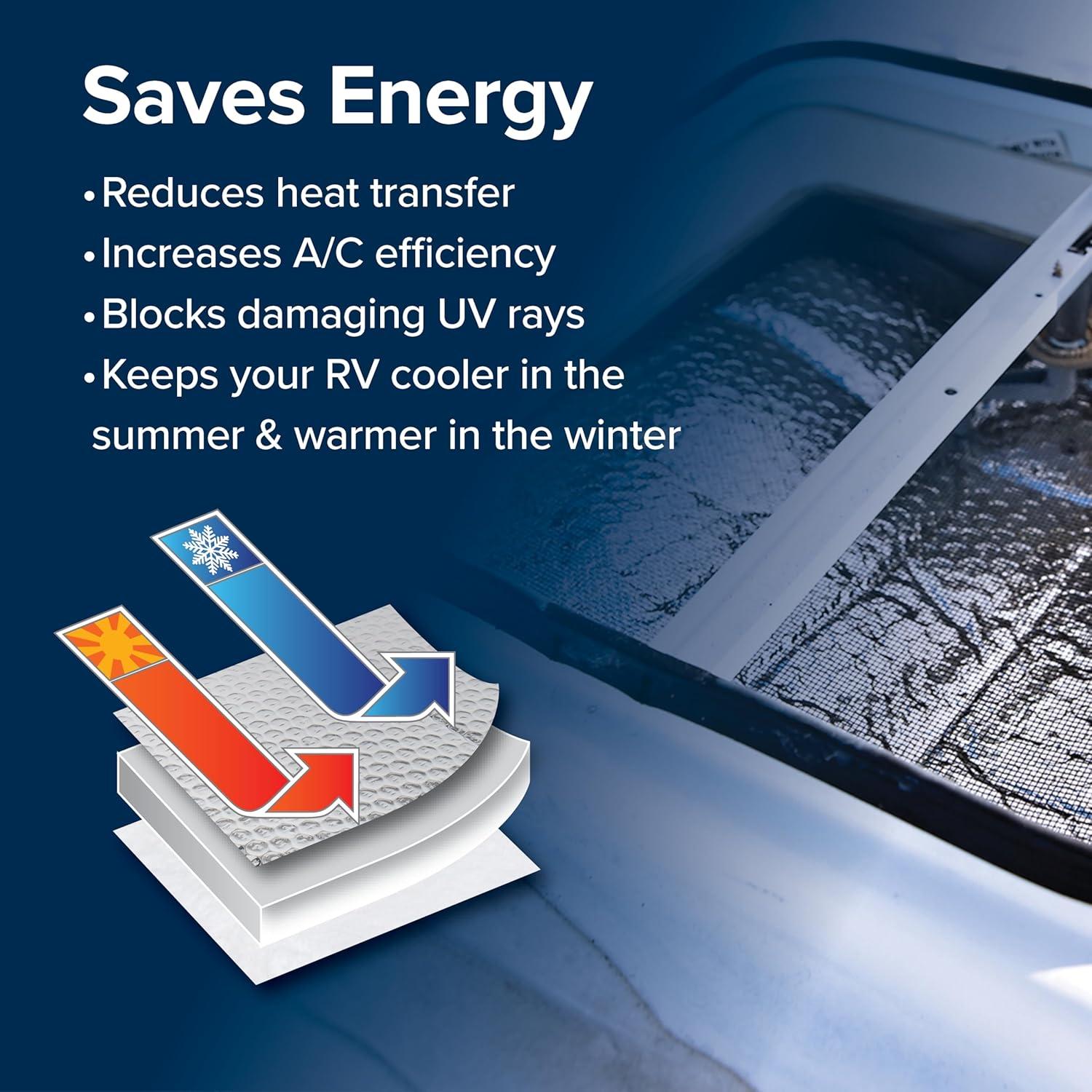 Aislante de Ventilación Camco 14" para RV - 3 Capas UV