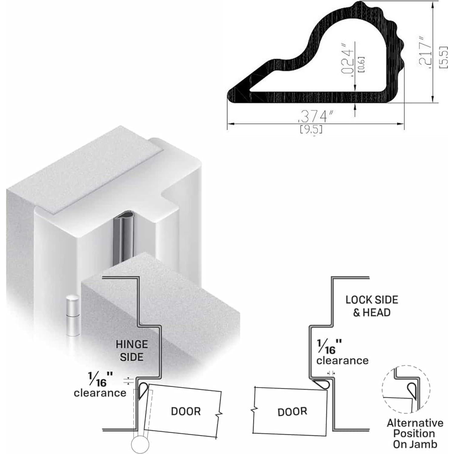 Sello Acústico de Silicona Trademark 0.95 cm x 6.1 m