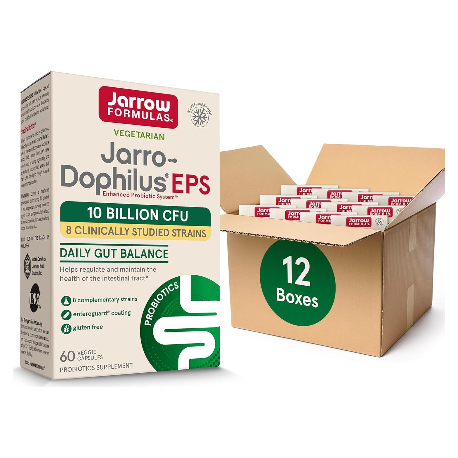 Probióticos Jarrow Formulas Jarro-Dophilus EPS 60 Cápsulas