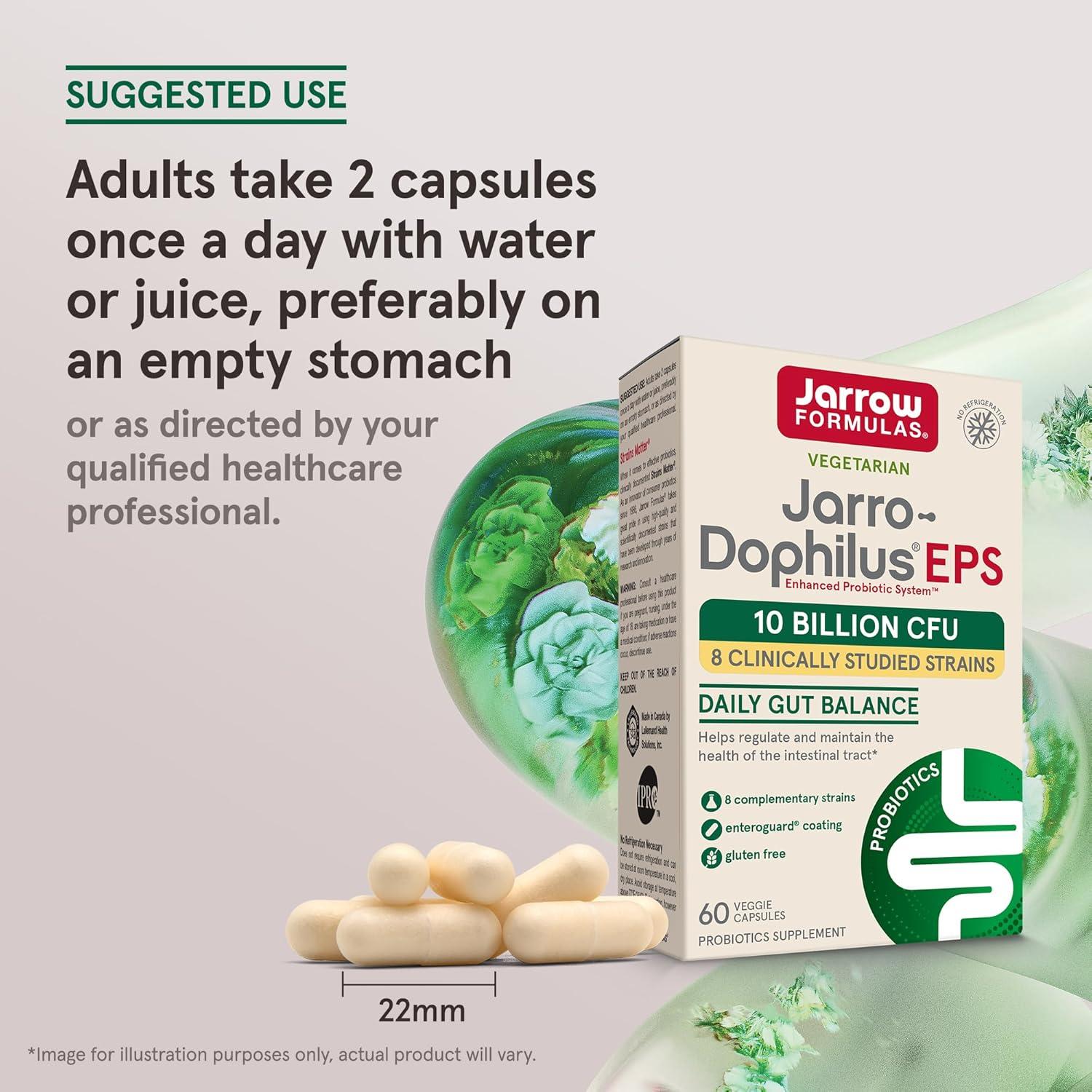 Probióticos Jarrow Formulas Jarro-Dophilus EPS 60 Cápsulas