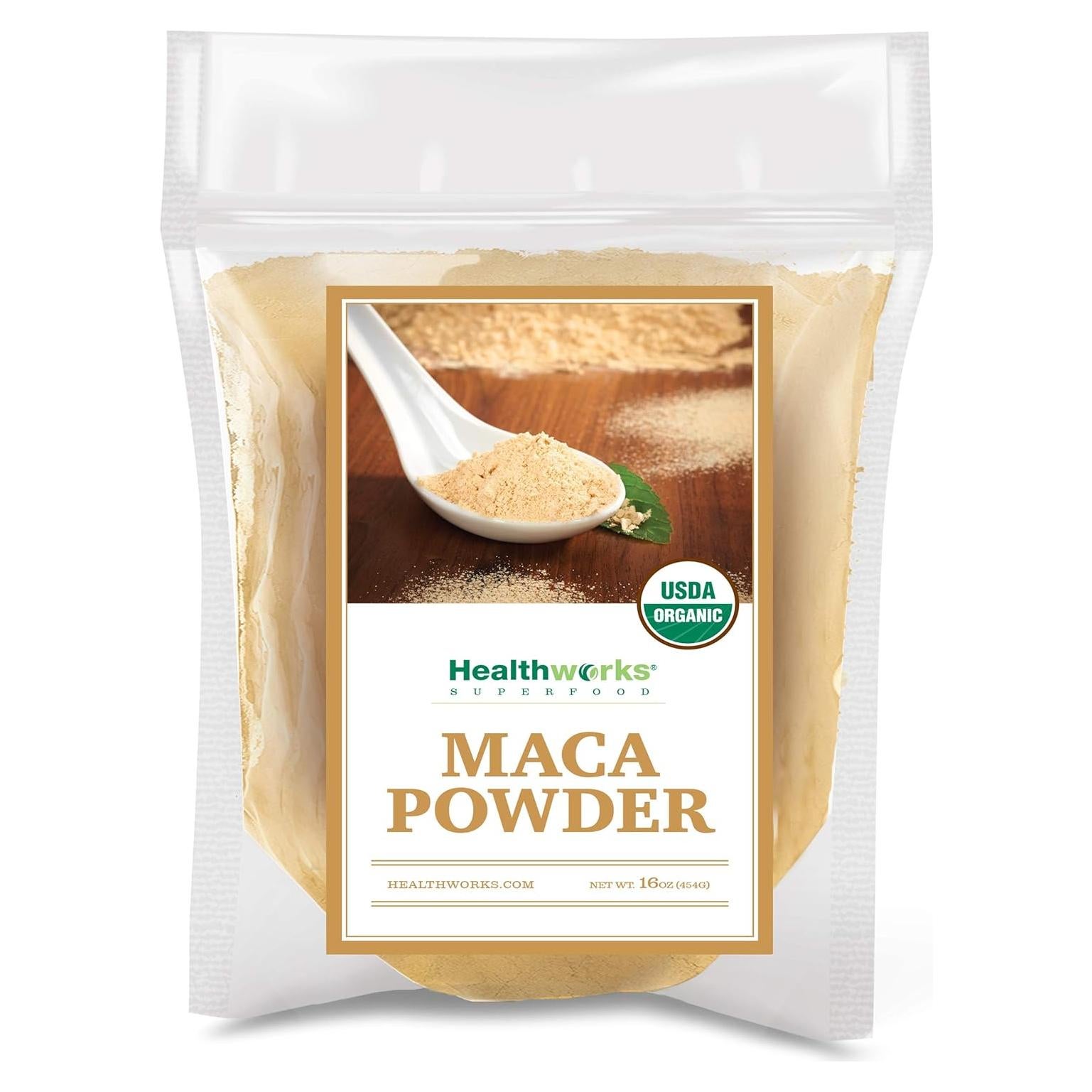 Polvo de Maca Orgánica Healthworks 454 g - Superalimento Keto