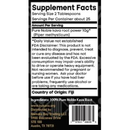 Kava TUI KAVA Premium Noble Molido Medio 250g - 100% Natural