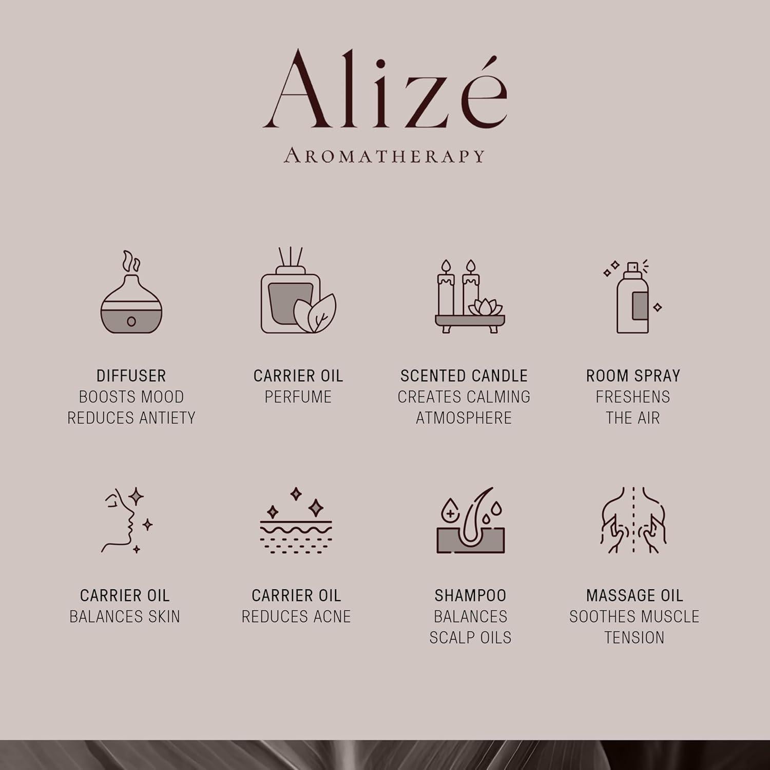 Aceite Esencial de Bergamota Alizé 10ml Orgánico 100% Puro