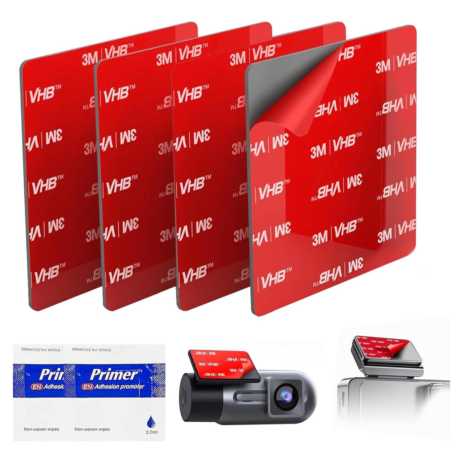 4 Almohadillas Adhesivas 3M VHB 7.2x7.2cm para Coche