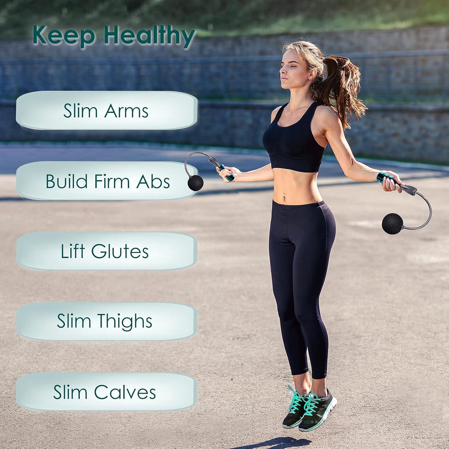 Cuerda de Salto Inalámbrica Agorizeo con Peso - Fitness