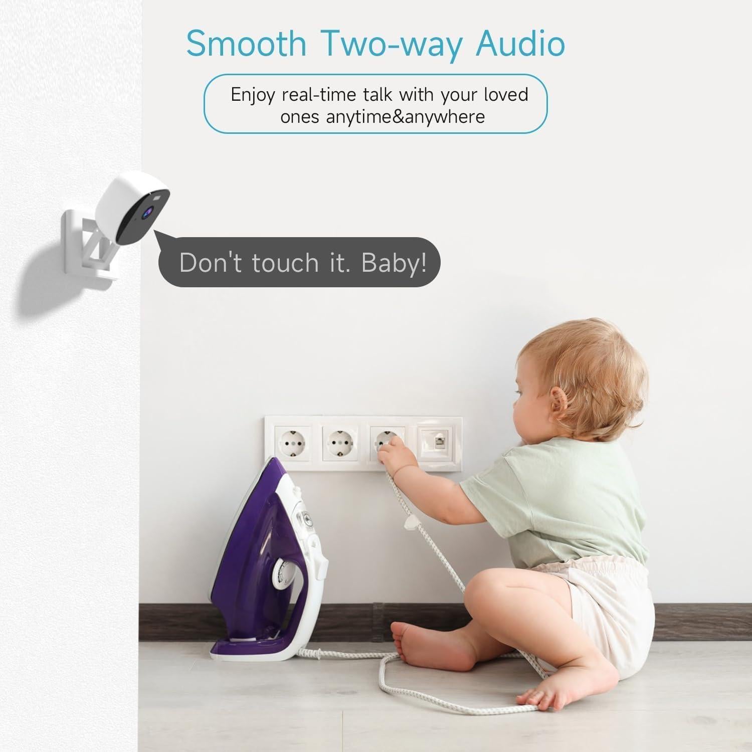 Cámara de Seguridad Interior Rraycom T1 4MP WiFi con Audio