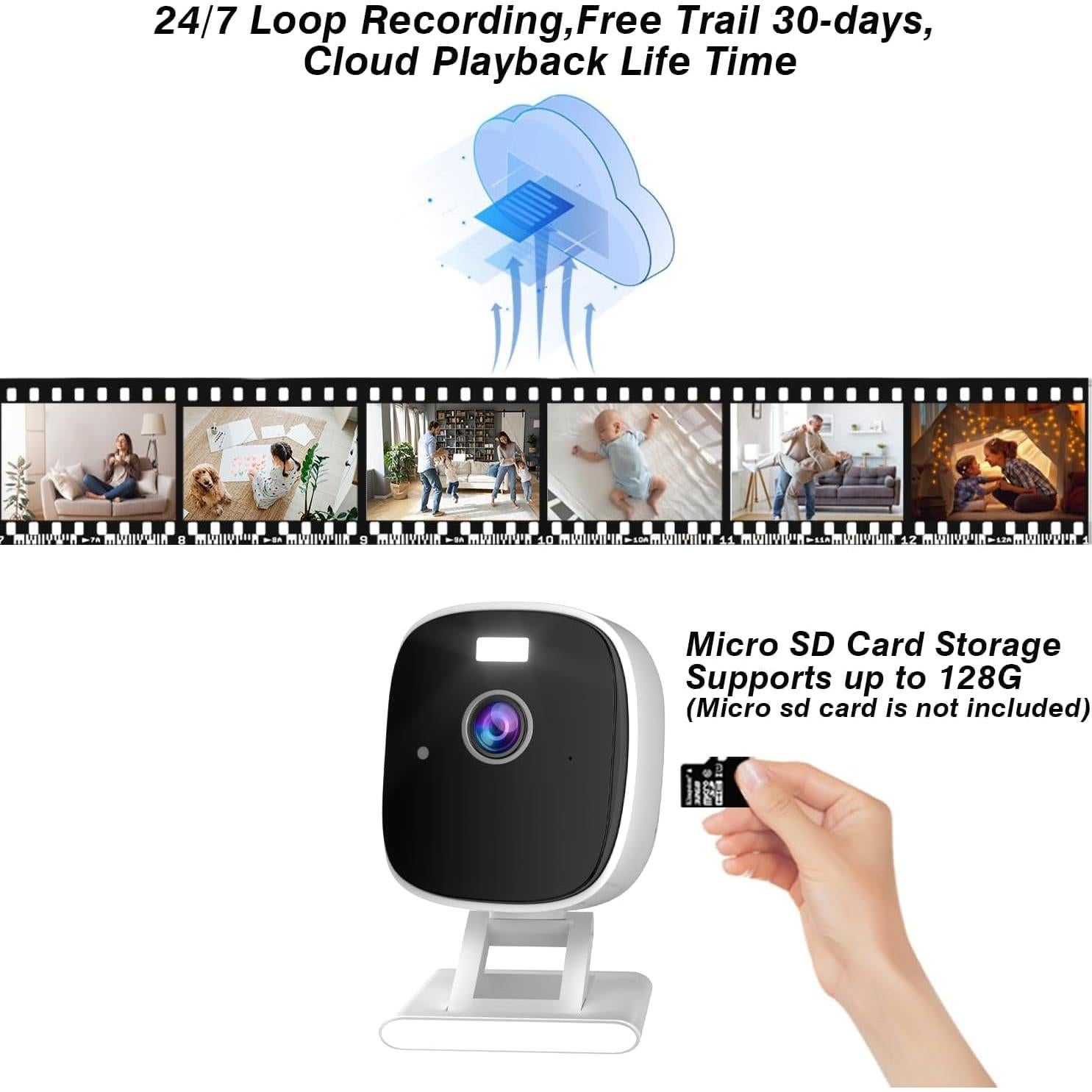 Cámara de Seguridad Interior Rraycom T1 4MP WiFi con Audio