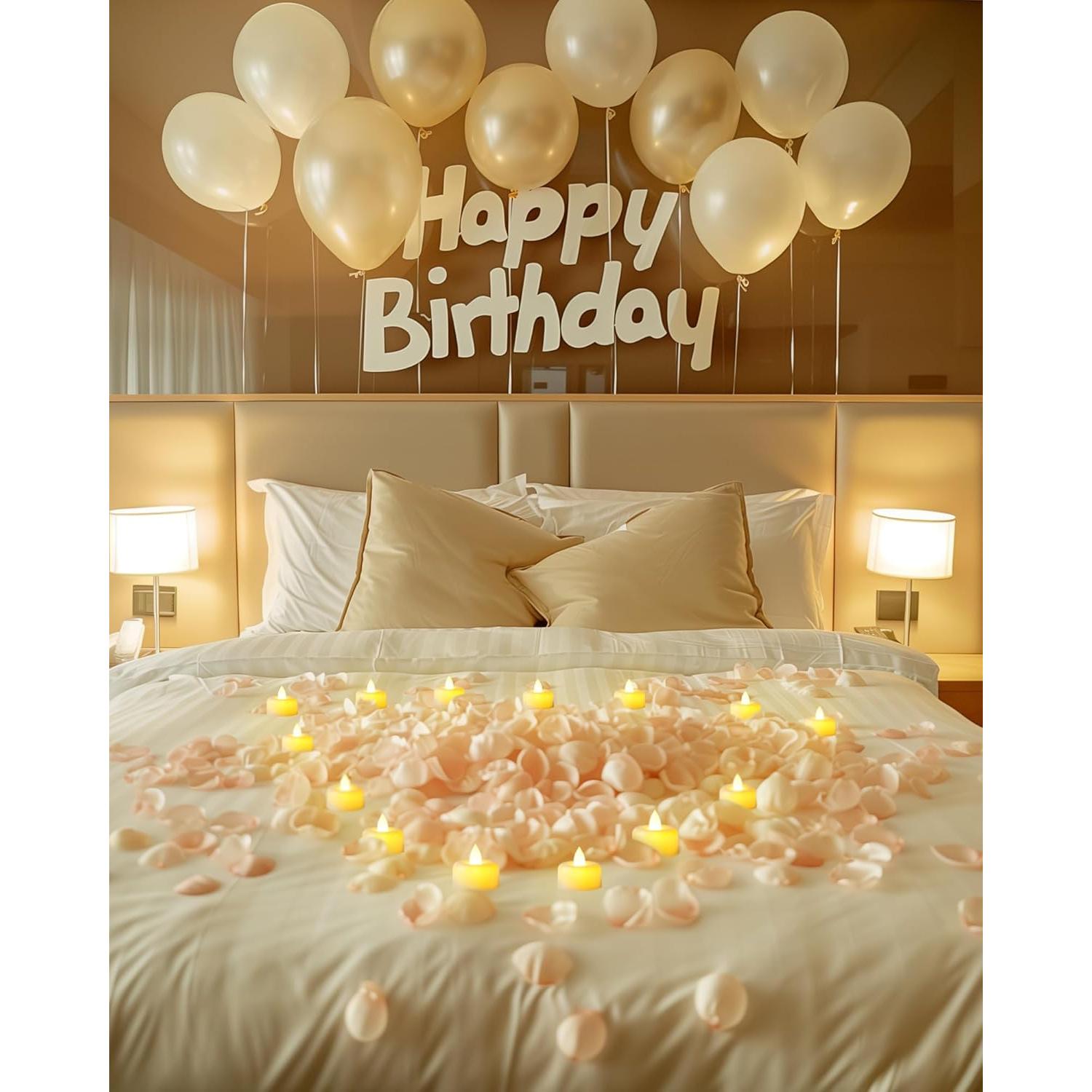 Paquete de 12 Velas LED Marfil con Temporizador 6H