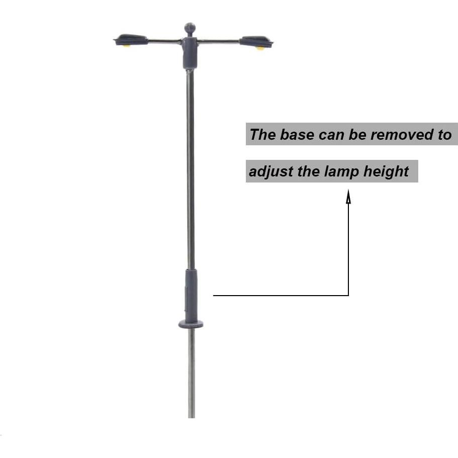 Poste de Luz de Ferrocarril Evemodel LQS11W 10pcs LEDs 3V