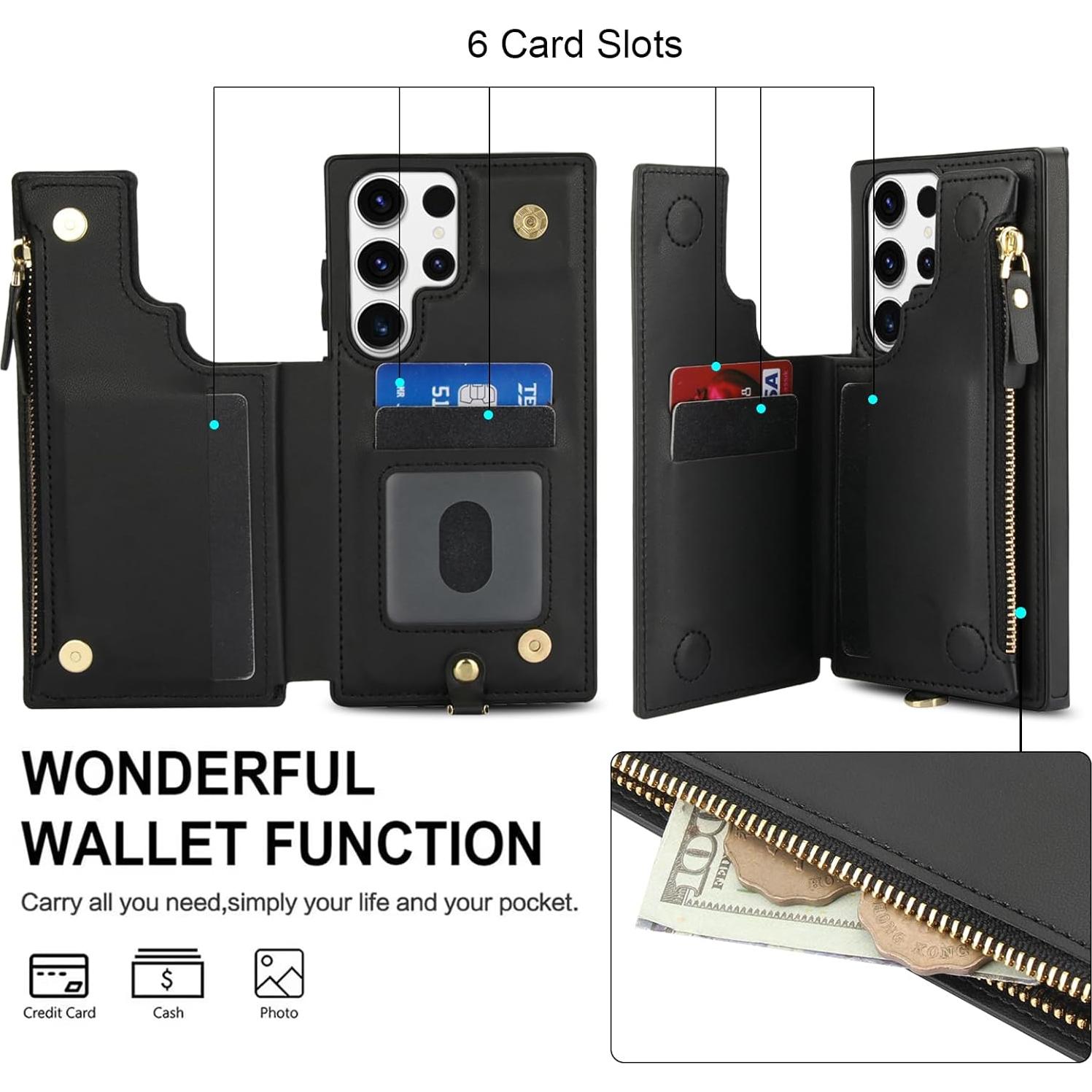 Funda Asuwish para Samsung Galaxy S25 Ultra 5G con RFID