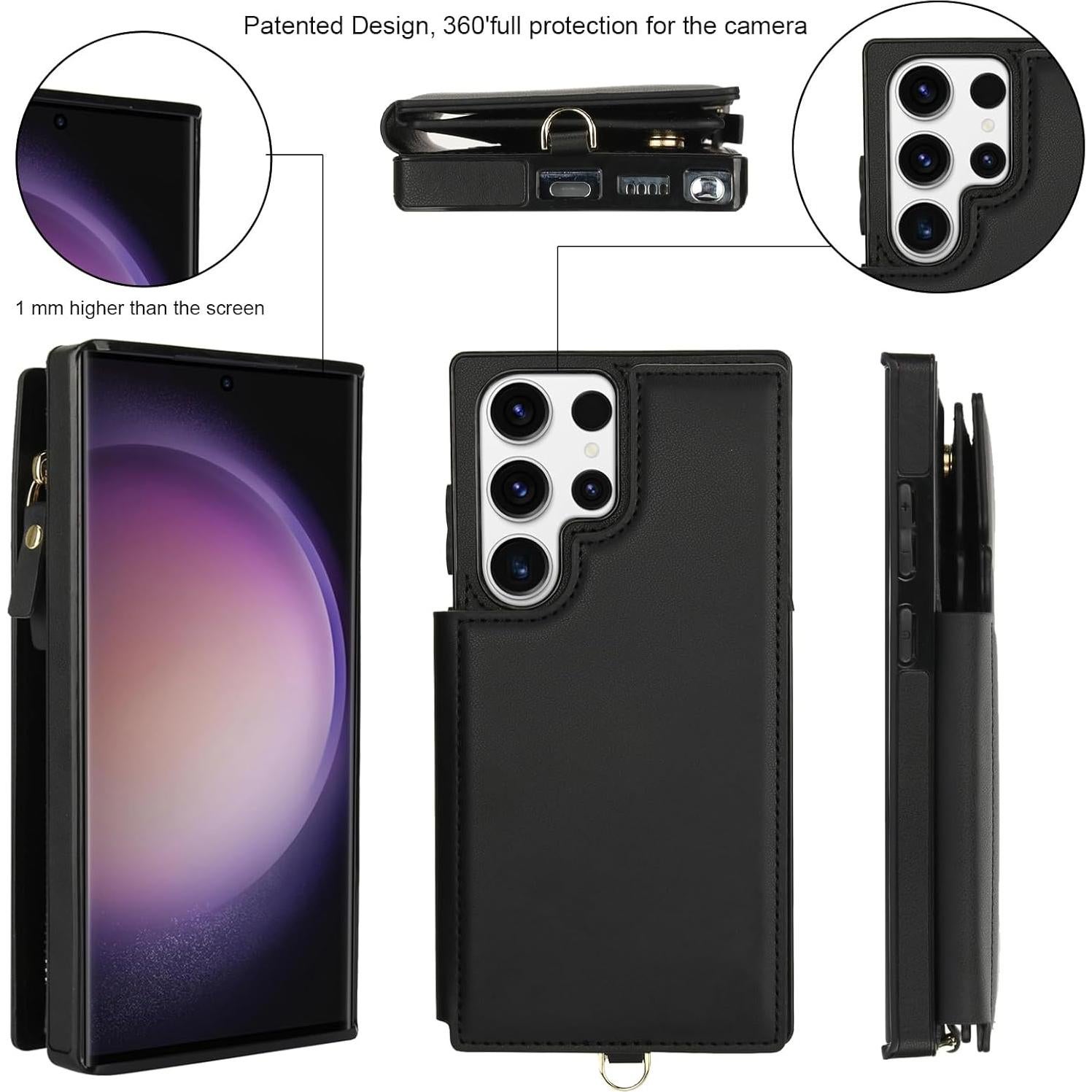 Funda Asuwish para Samsung Galaxy S25 Ultra 5G con RFID