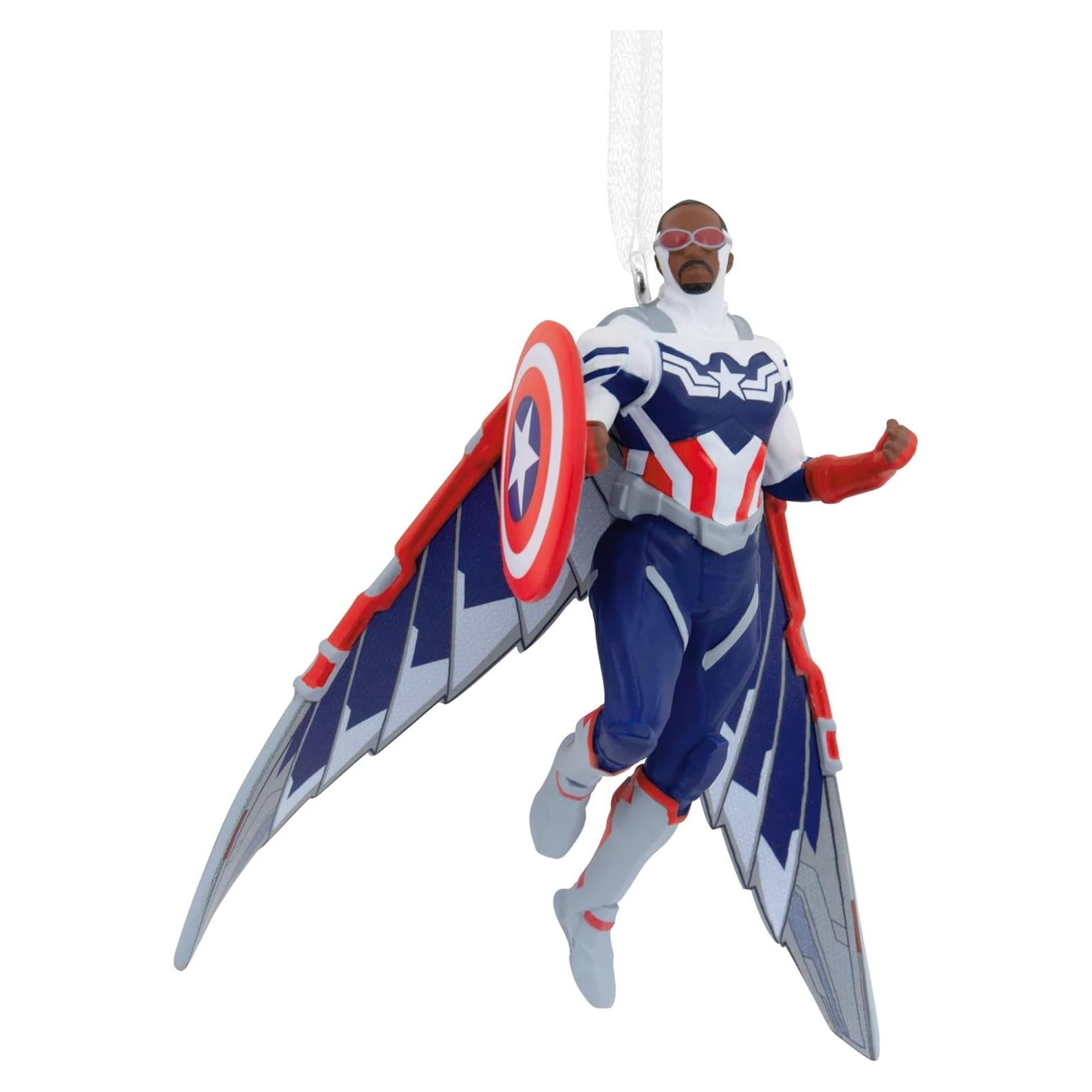 Adorno de Navidad Hallmark Capitán América Sam Wilson 6.99x9.40cm