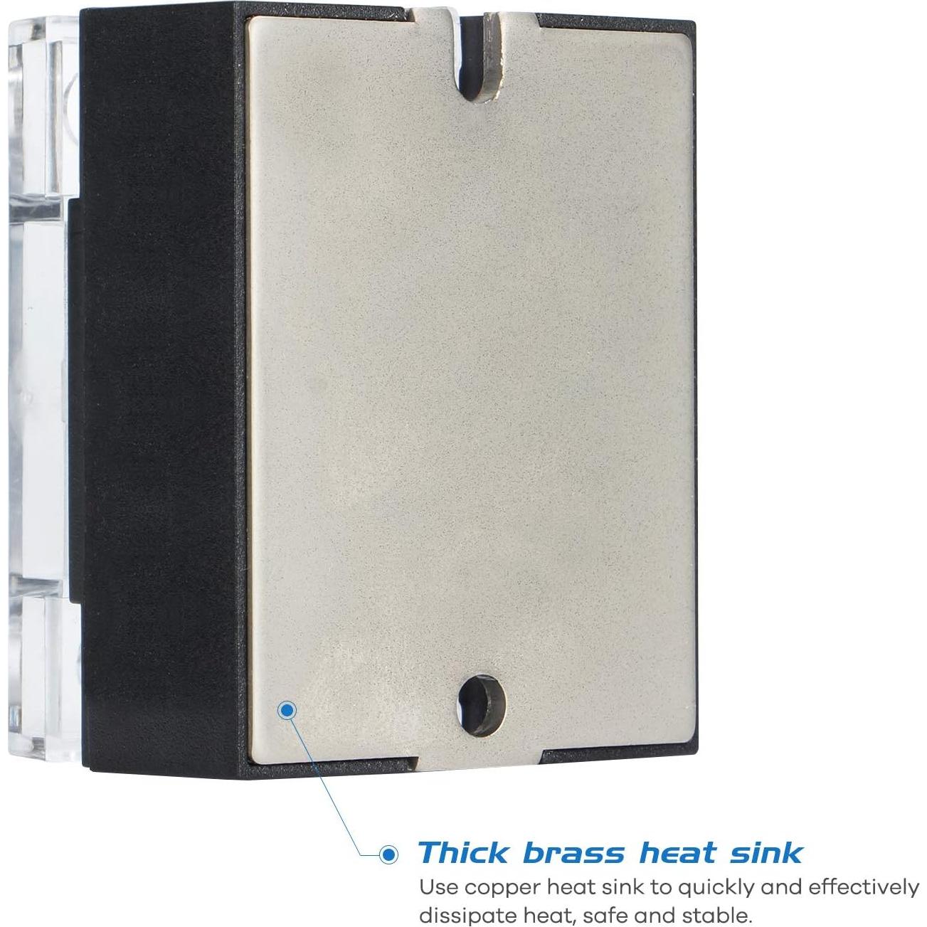 Relé de Estado Sólido CGELE SSR-25DD 25A 3-240VDC con Disipador