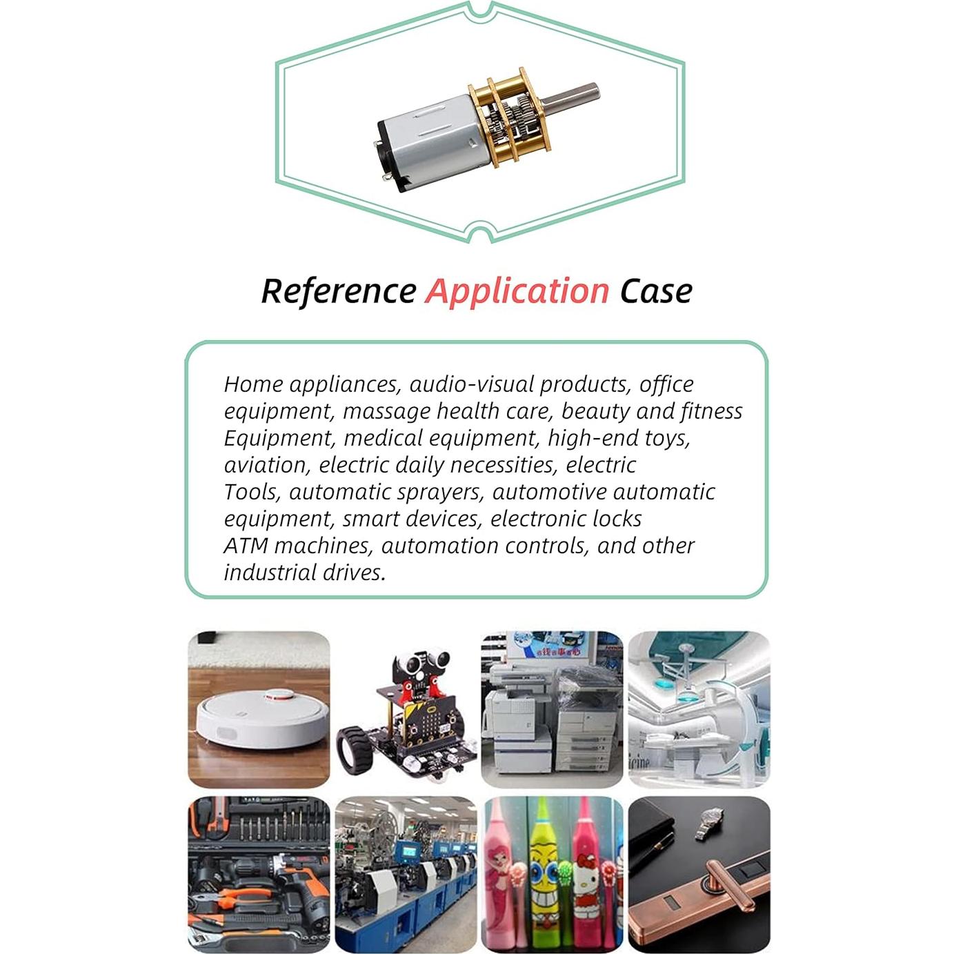 Motor Eléctrico DC 12V 800RPM CHANCS N20 Eje 10mm 2PCS