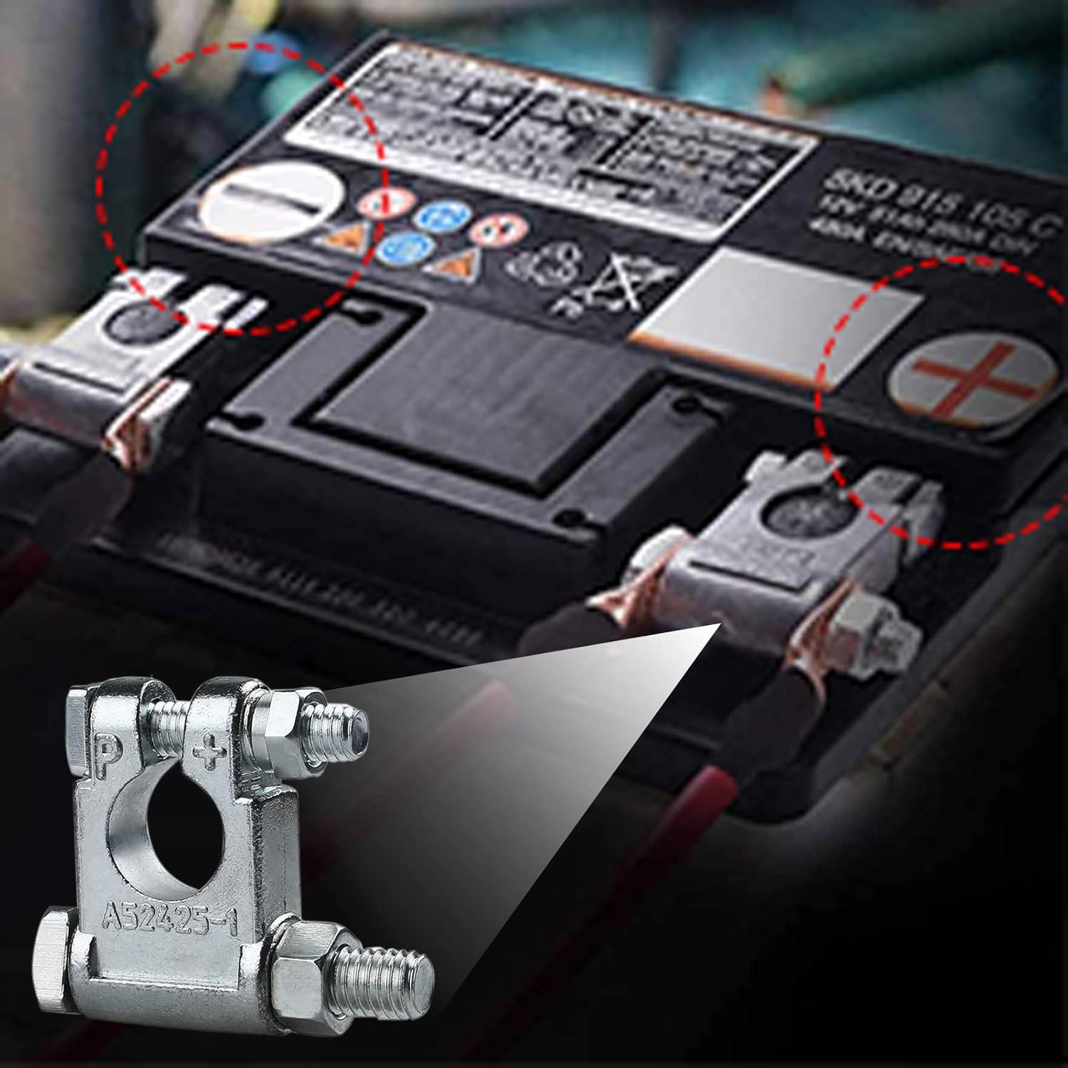 Terminales de Batería HGNVGZ Anticorrosión 1 Par 19mm 17mm