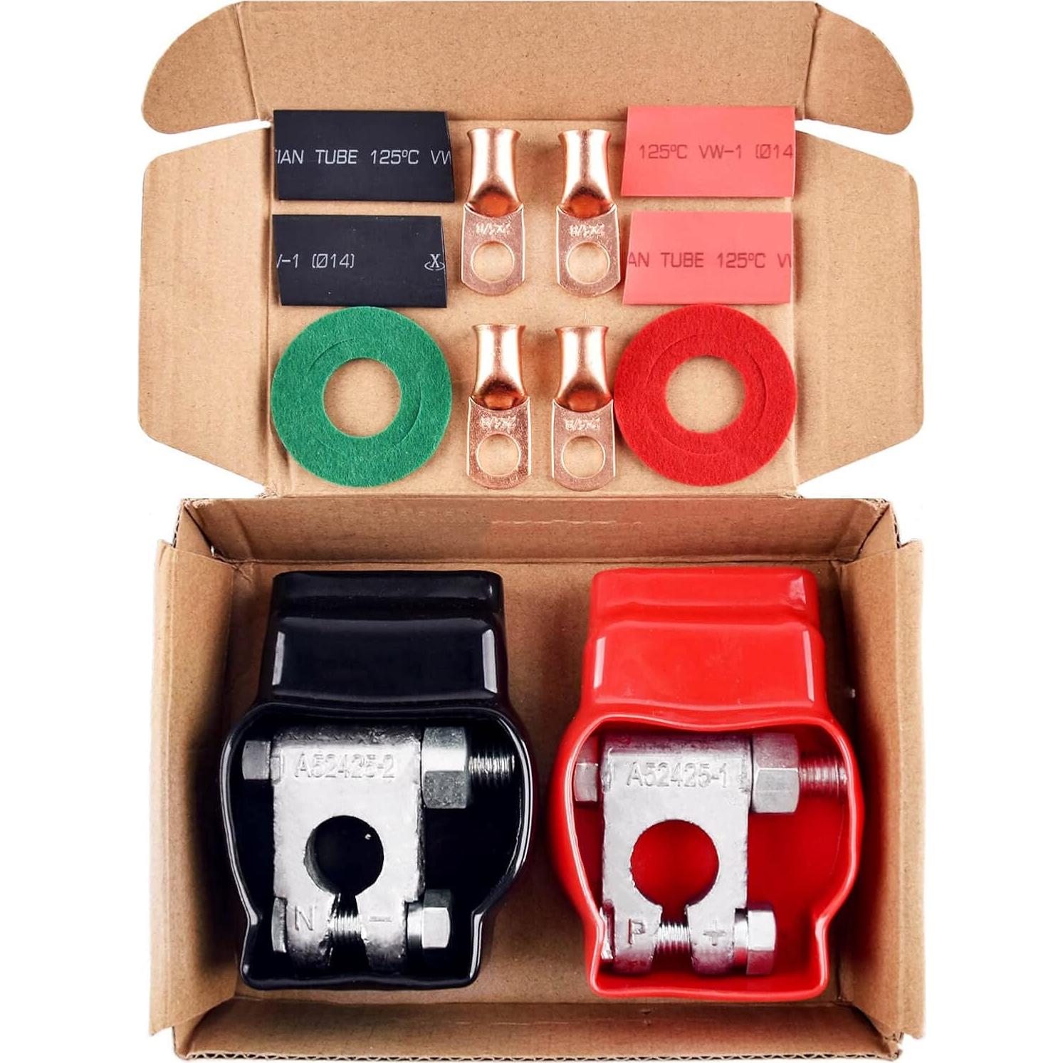 Terminales de Batería HGNVGZ Anticorrosión 1 Par 19mm 17mm