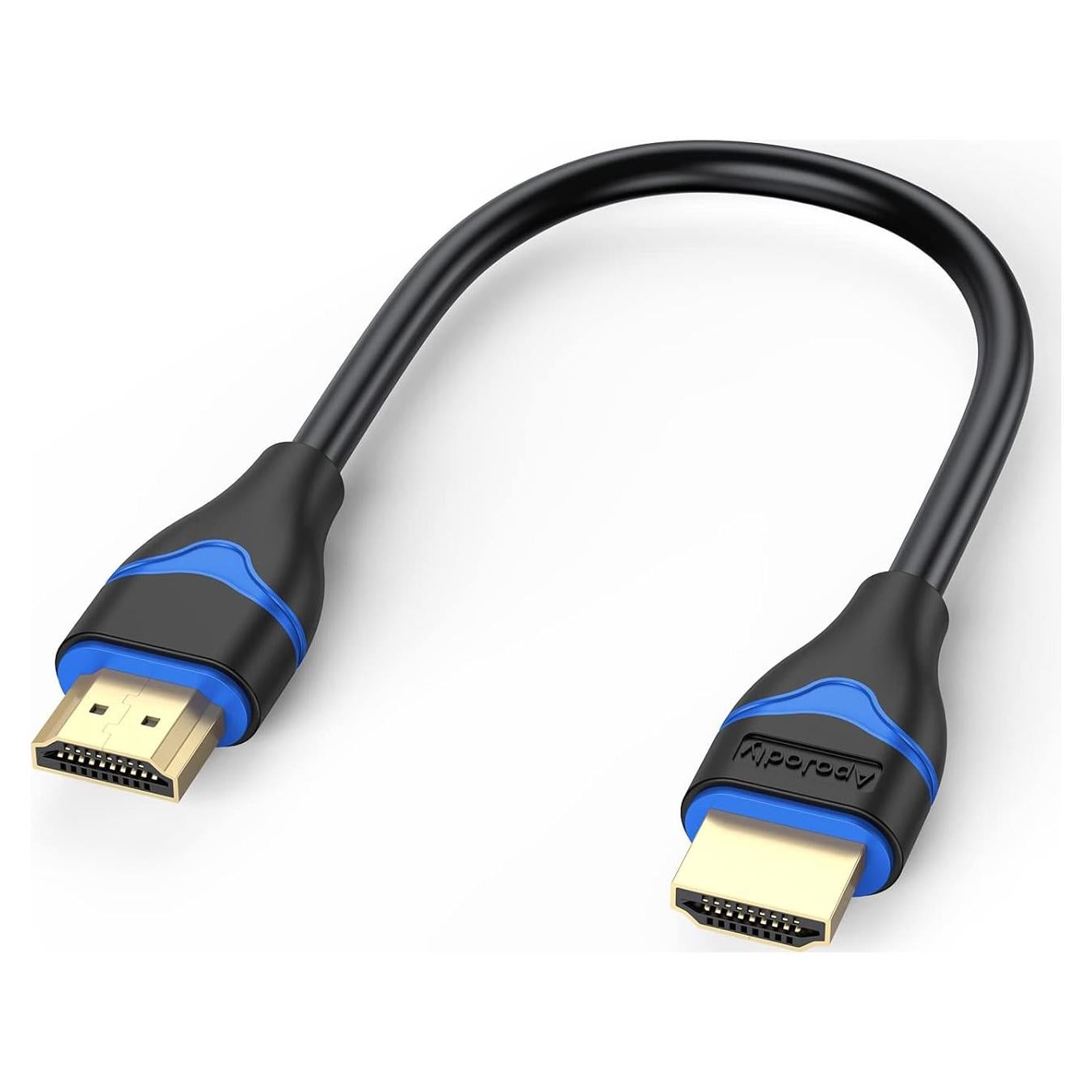 Cable HDMI corto 15 cm ApoJodly 4K 60Hz alta velocidad