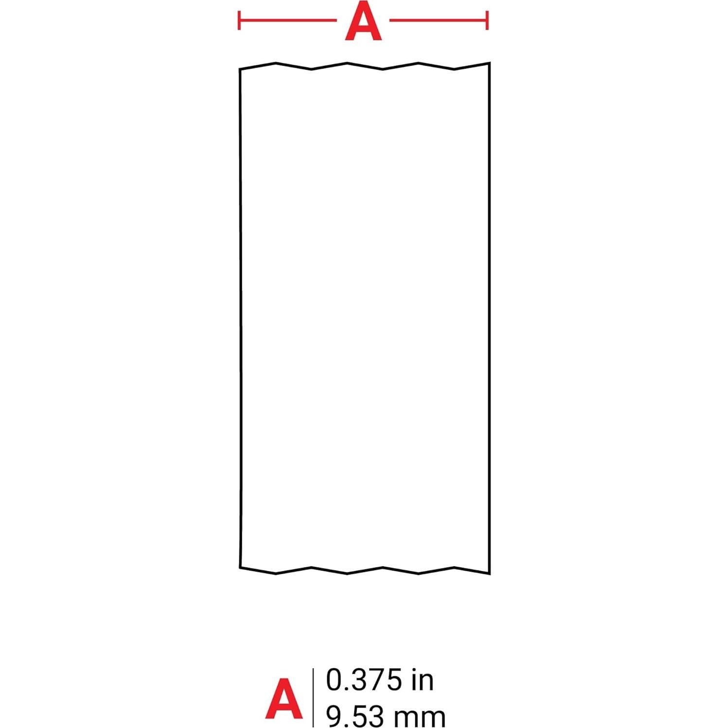 Etiqueta de Nylon Brady M21-375-499 0.95 cm Negro sobre Blanco