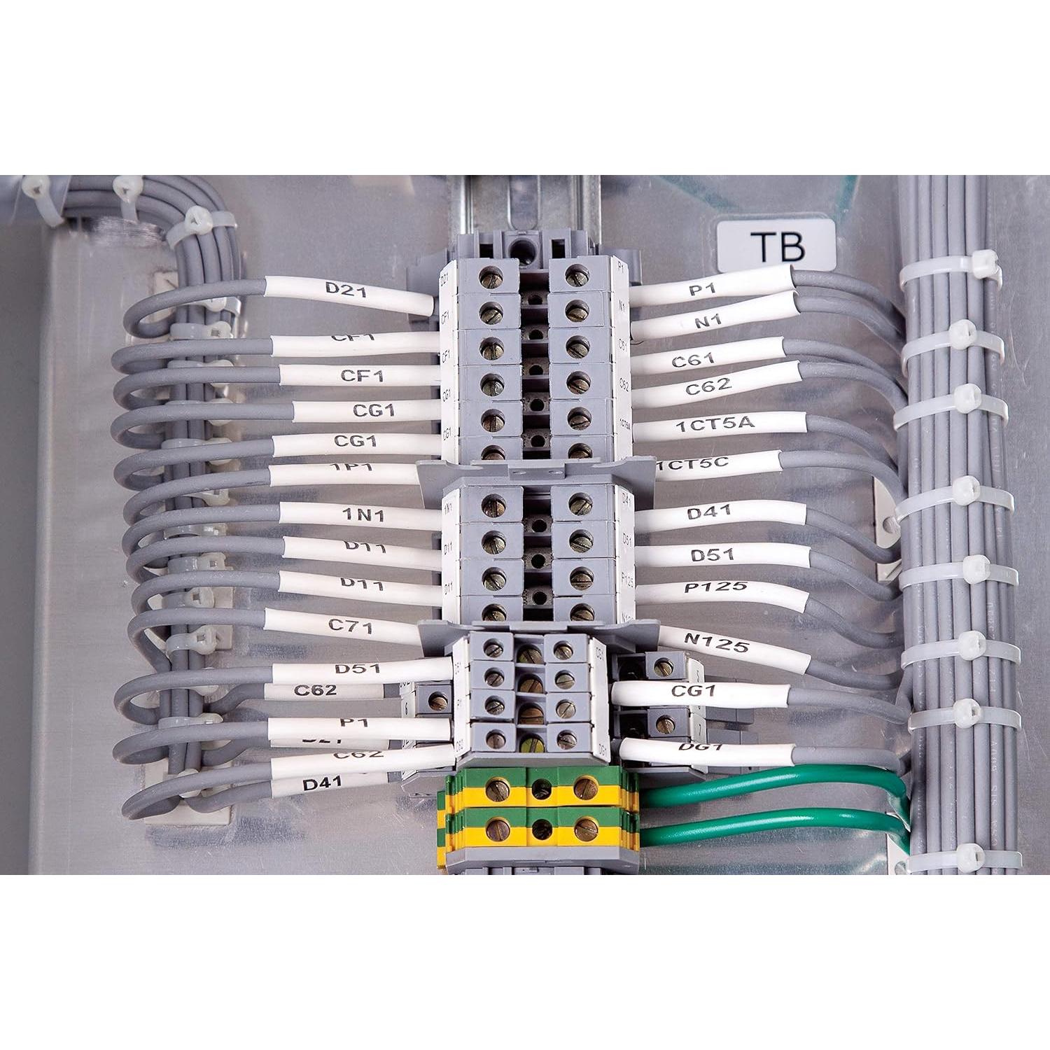 Etiqueta de Nylon Brady M21-375-499 0.95 cm Negro sobre Blanco