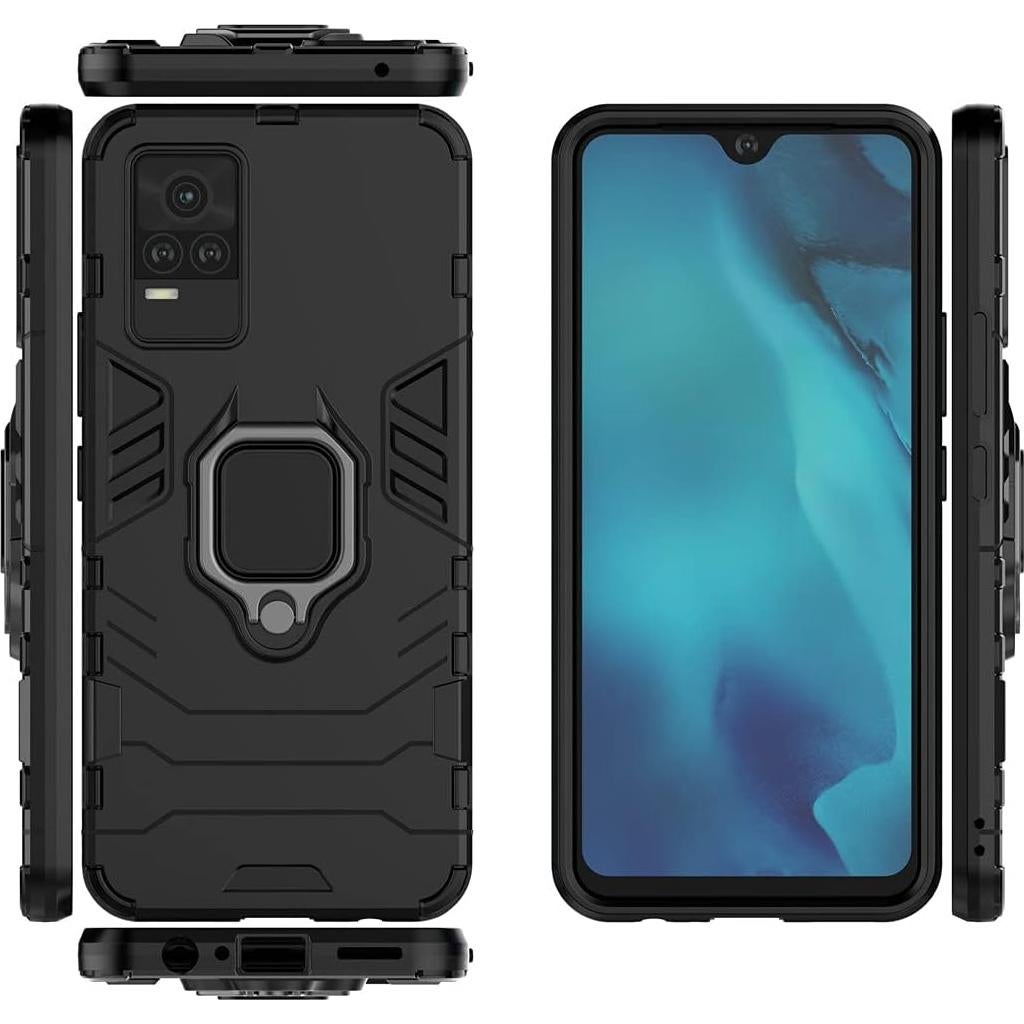Funda Bumper Doble Capa MaiJin para VIVO Y73/Y21e - Negro