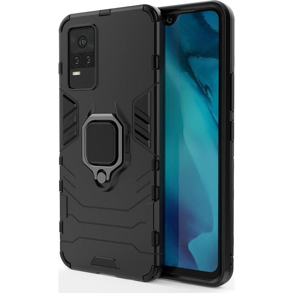 Funda Bumper Doble Capa MaiJin para VIVO Y73/Y21e - Negro