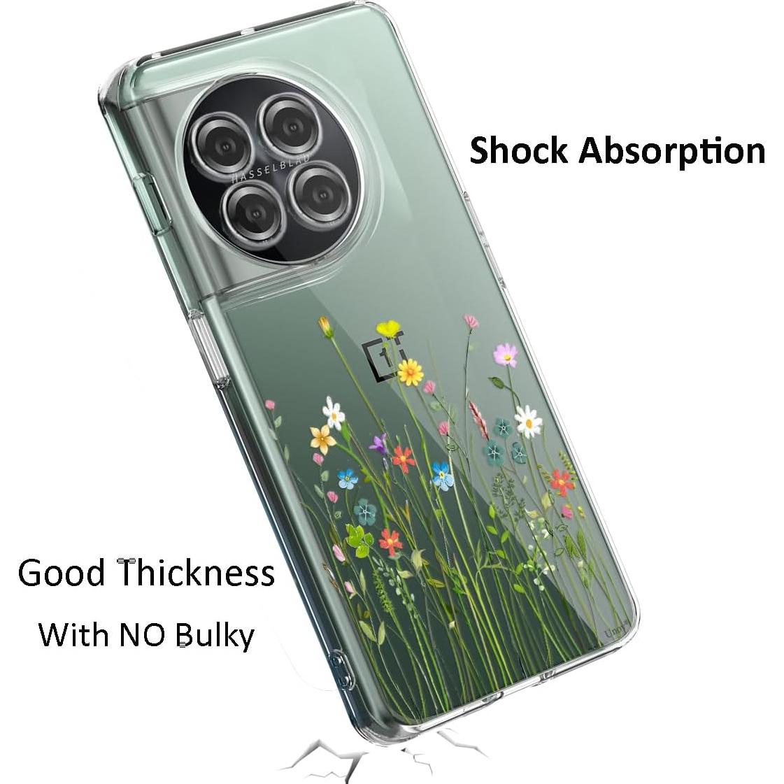 Funda Unov TPU Clara para OnePlus 11 5G 6.7" Ramo de Flores