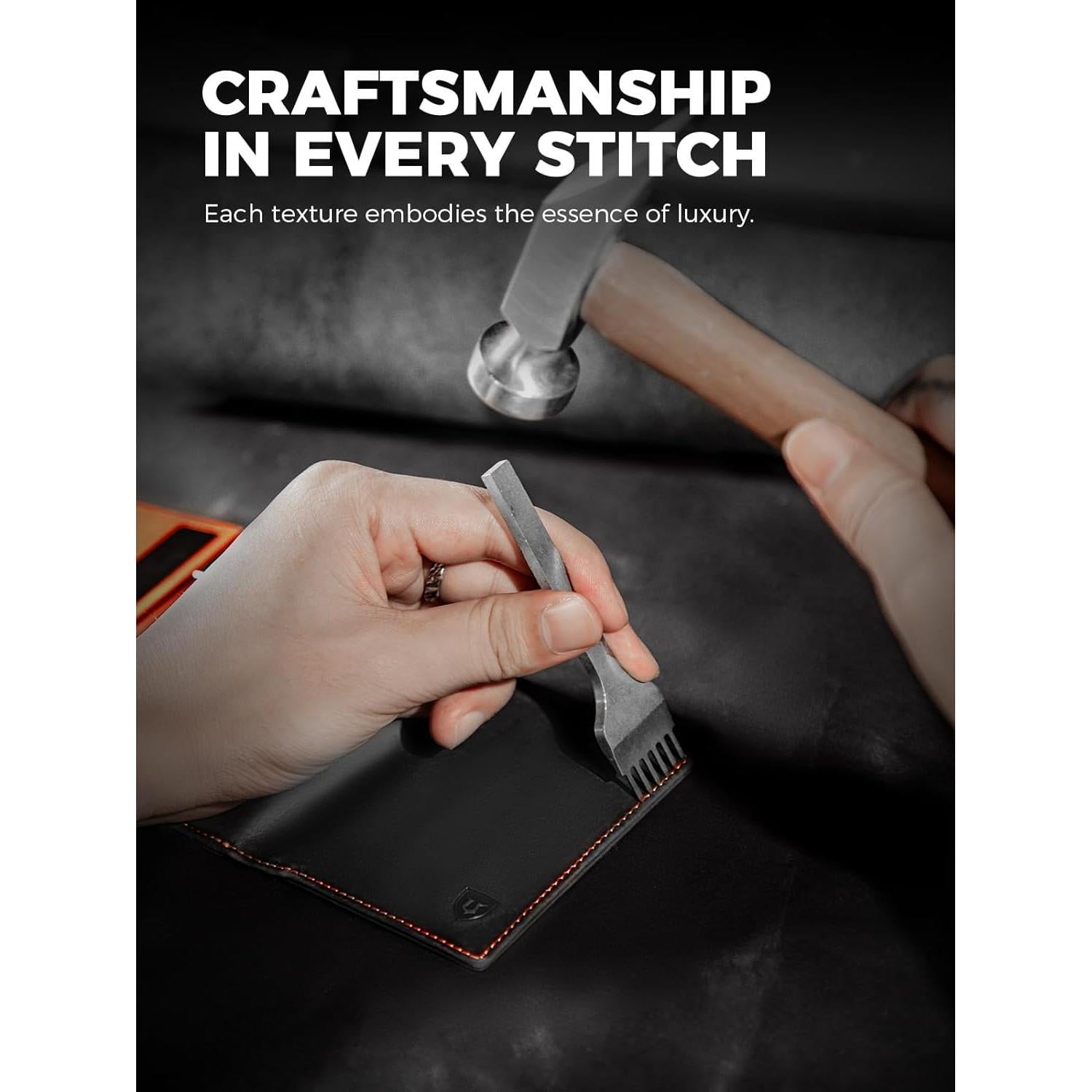 Billetera LORZOR Minimalista para Hombres con Bloqueo RFID