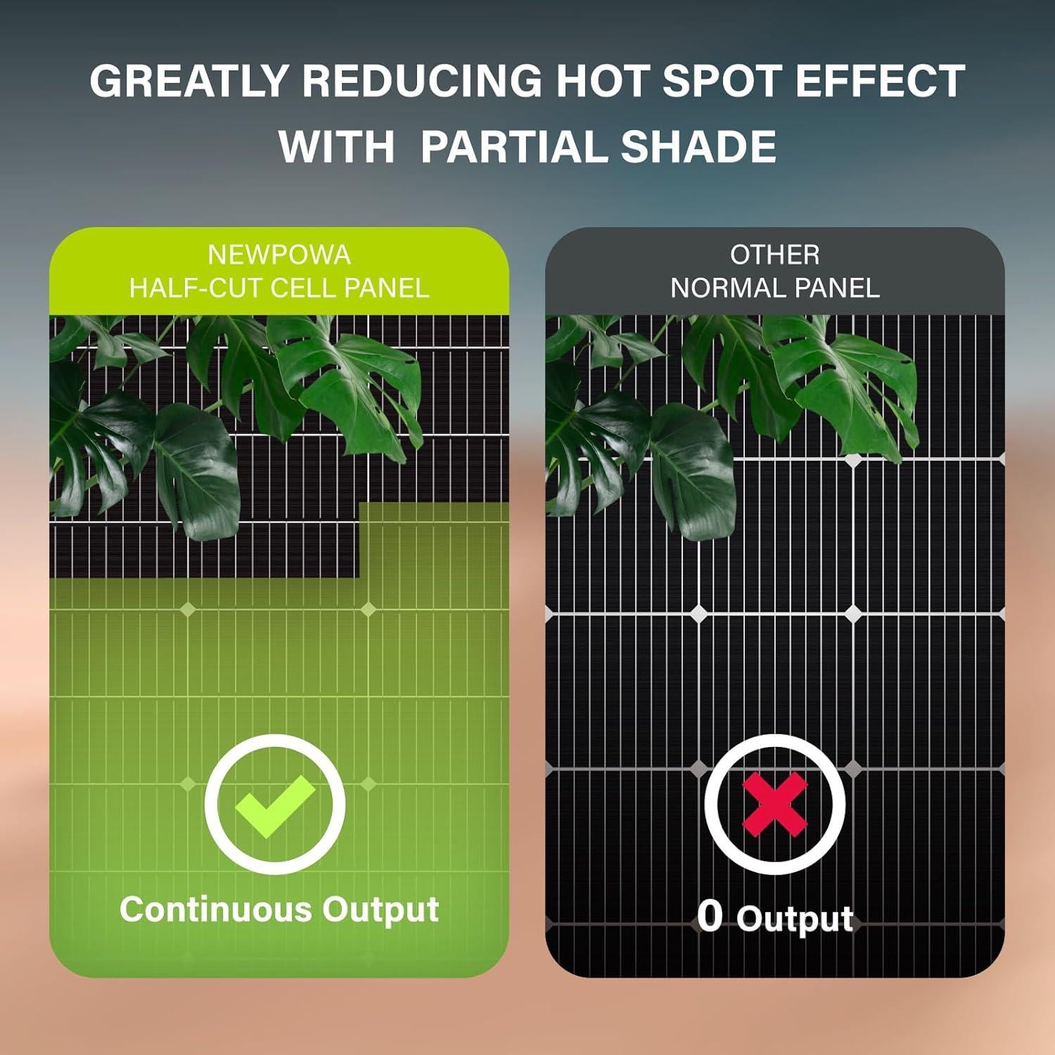 Panel Solar Bifacial 200W Newpowa 12V Alta Eficiencia