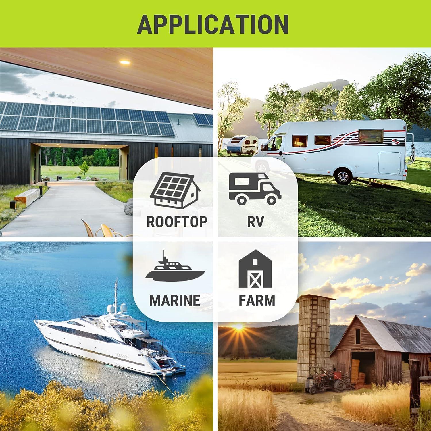 Panel Solar Bifacial 200W Newpowa 12V Alta Eficiencia