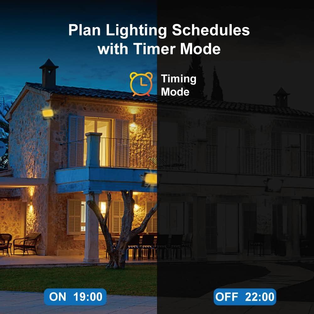 Luces de Inundación Solar RGBW XIEGAO 40W IP65 para Exteriores