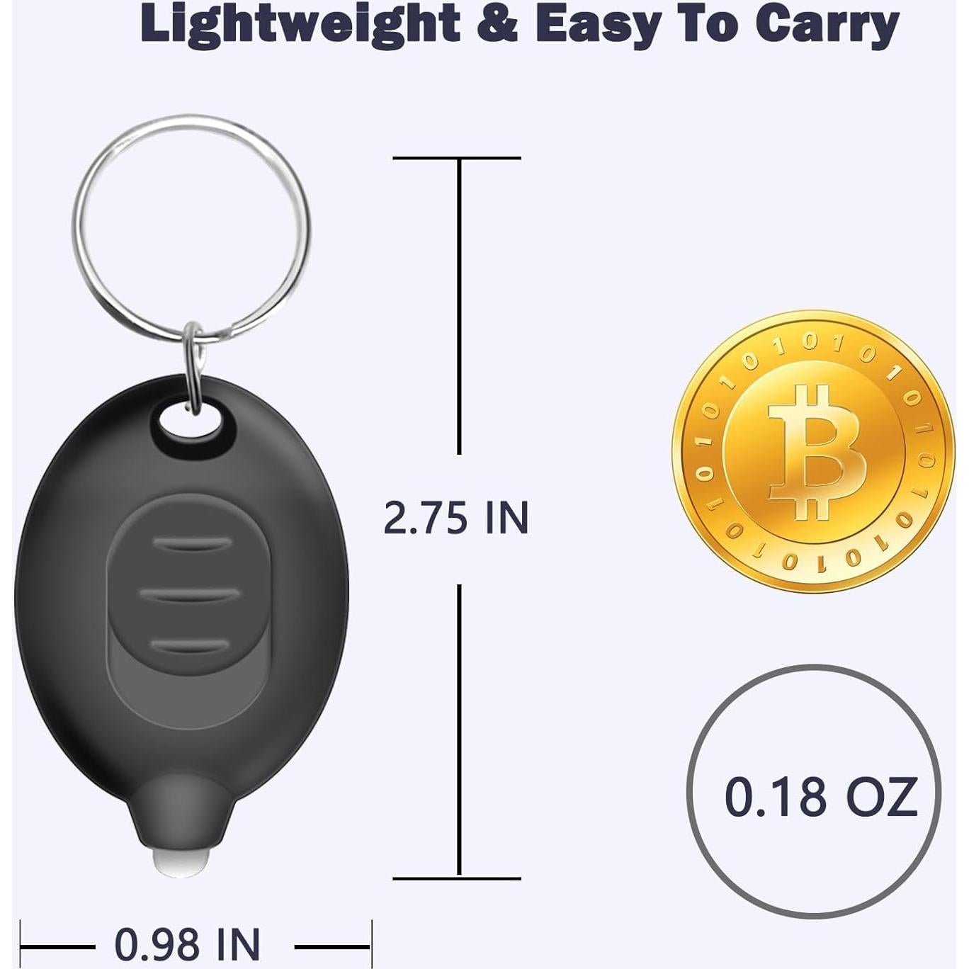 Linternas LED de Llavero Daemson 8-Pack Luz Blanca Compactas