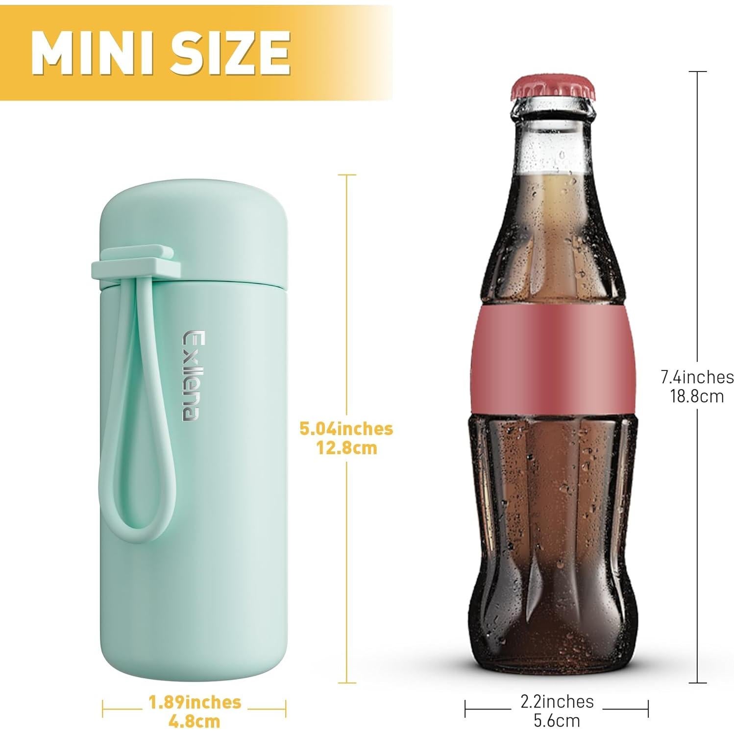 Botellas de Agua Mini 150ml Exllena Paquete de 2 Aisladas