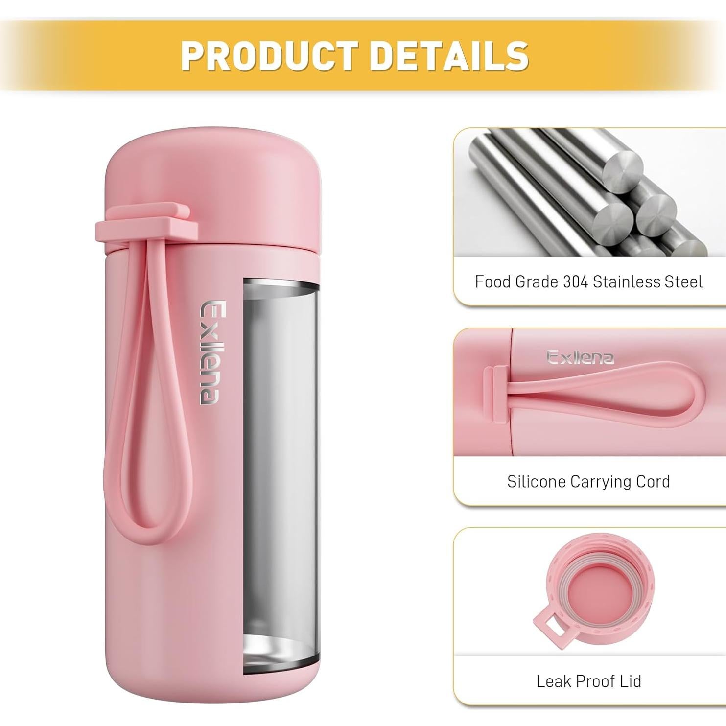 Botellas de Agua Mini 150ml Exllena Paquete de 2 Aisladas