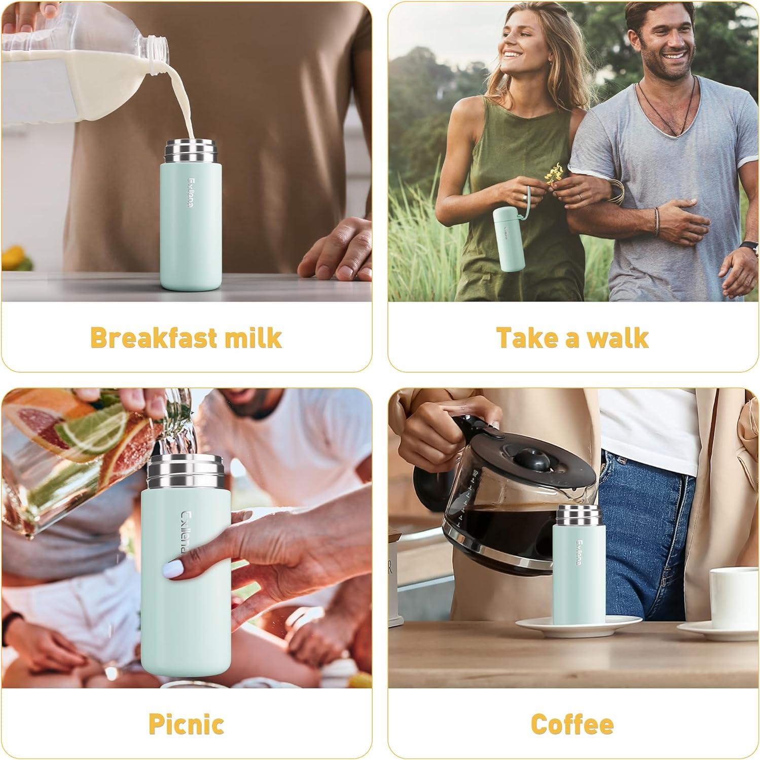 Botellas de Agua Mini 150ml Exllena Paquete de 2 Aisladas