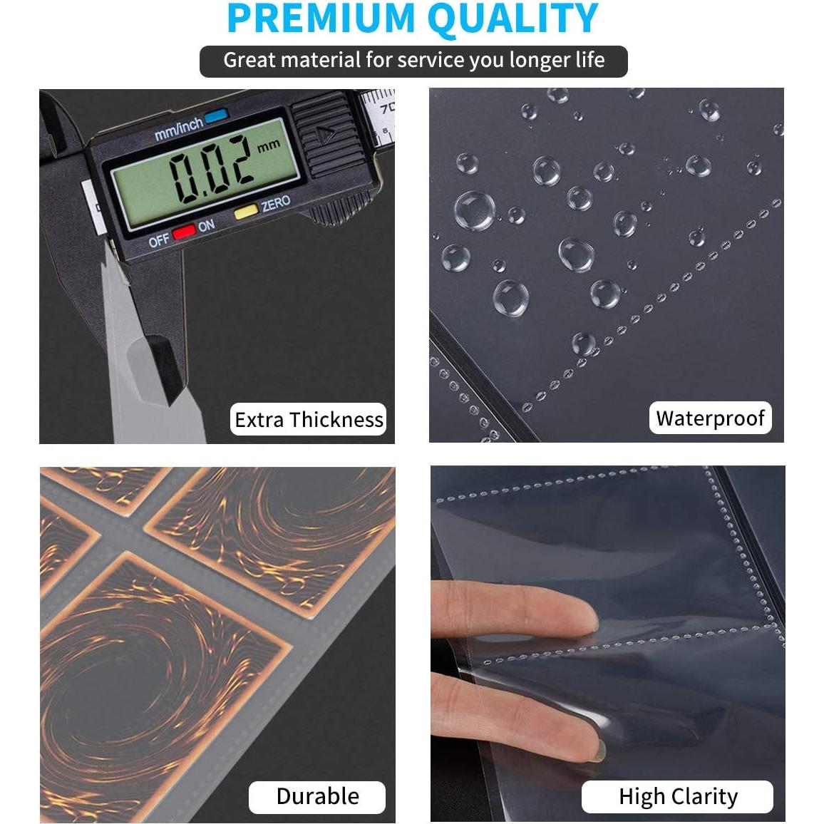 Protector de Página JIQEZNL 648 Bolsillos Doble Cara 36 Hojas