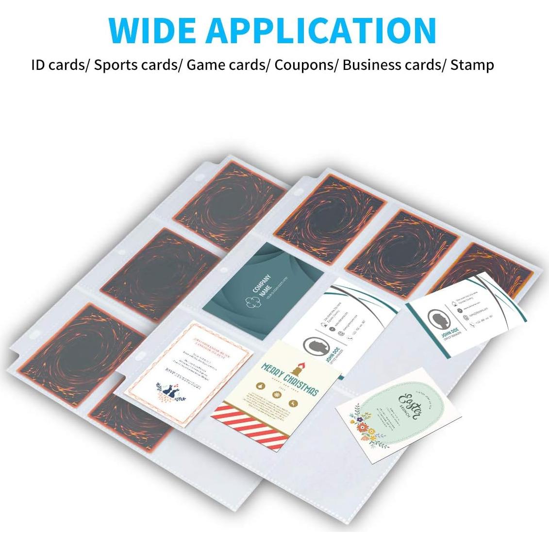 Protector de Página JIQEZNL 648 Bolsillos Doble Cara 36 Hojas