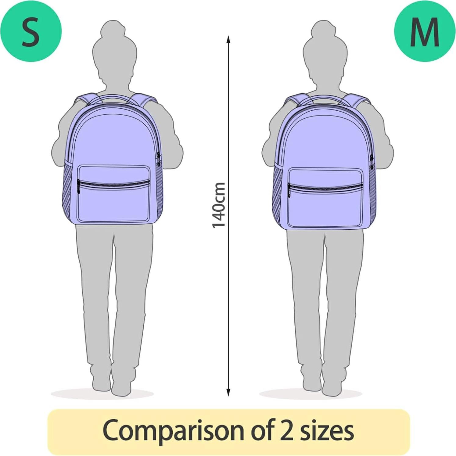 Mochila Escolar Kcldeci Arcoíris para Niños 20L