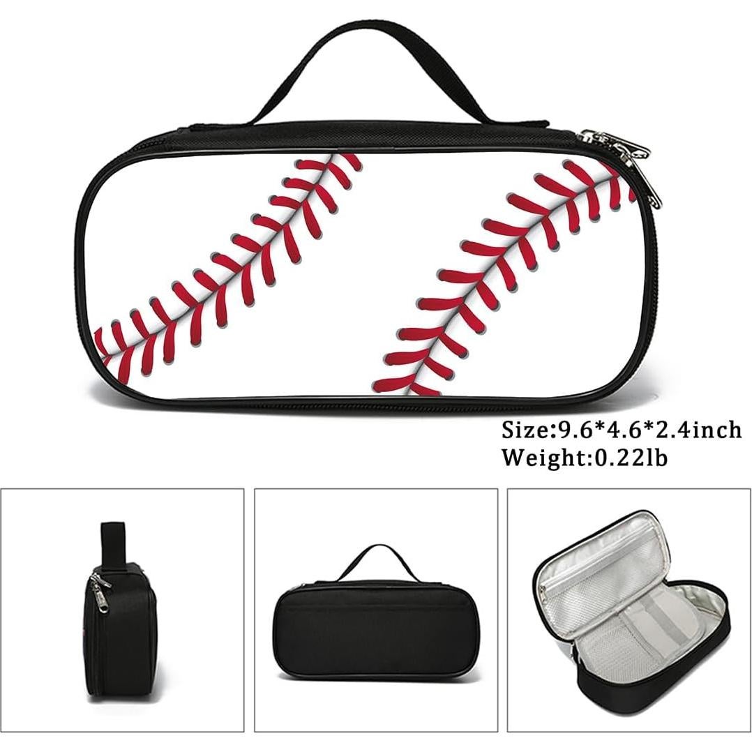 Estuche de bolígrafos ROVOZAR diseño béisbol 24.4x11.7cm