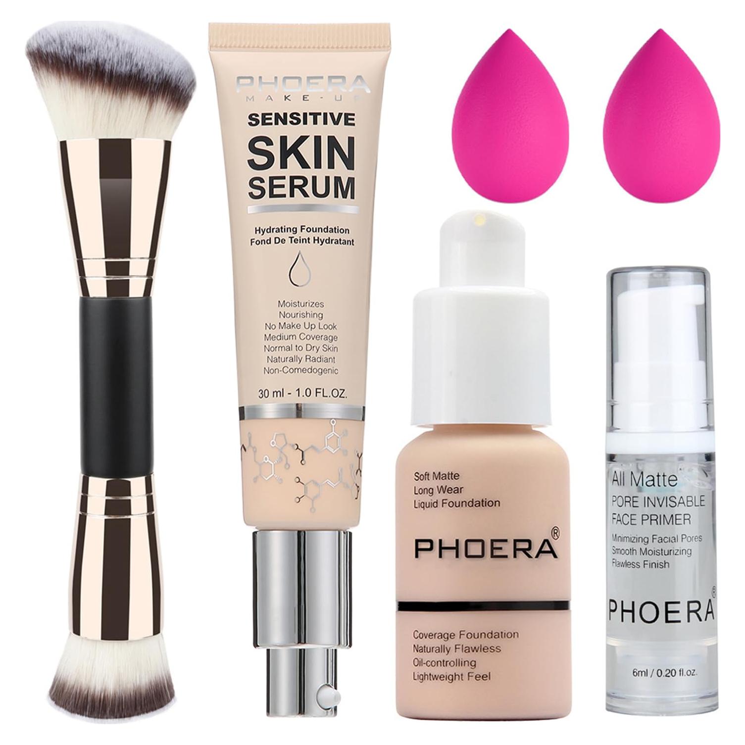 Base de Maquillaje PHOERA 2024 Cobertura Completa 28g