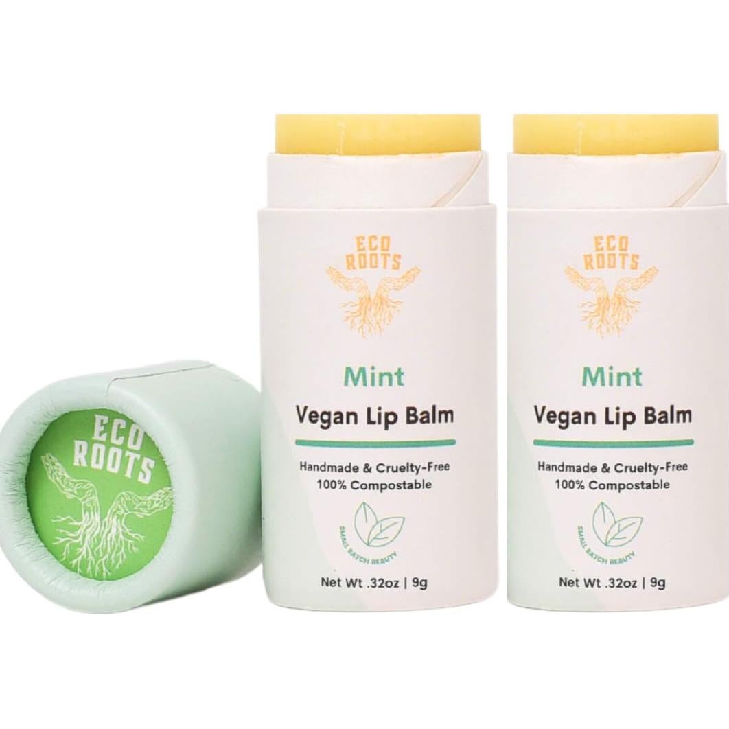 Bálsamo Labial Orgánico EcoRoots Menta 2 Piezas 32g