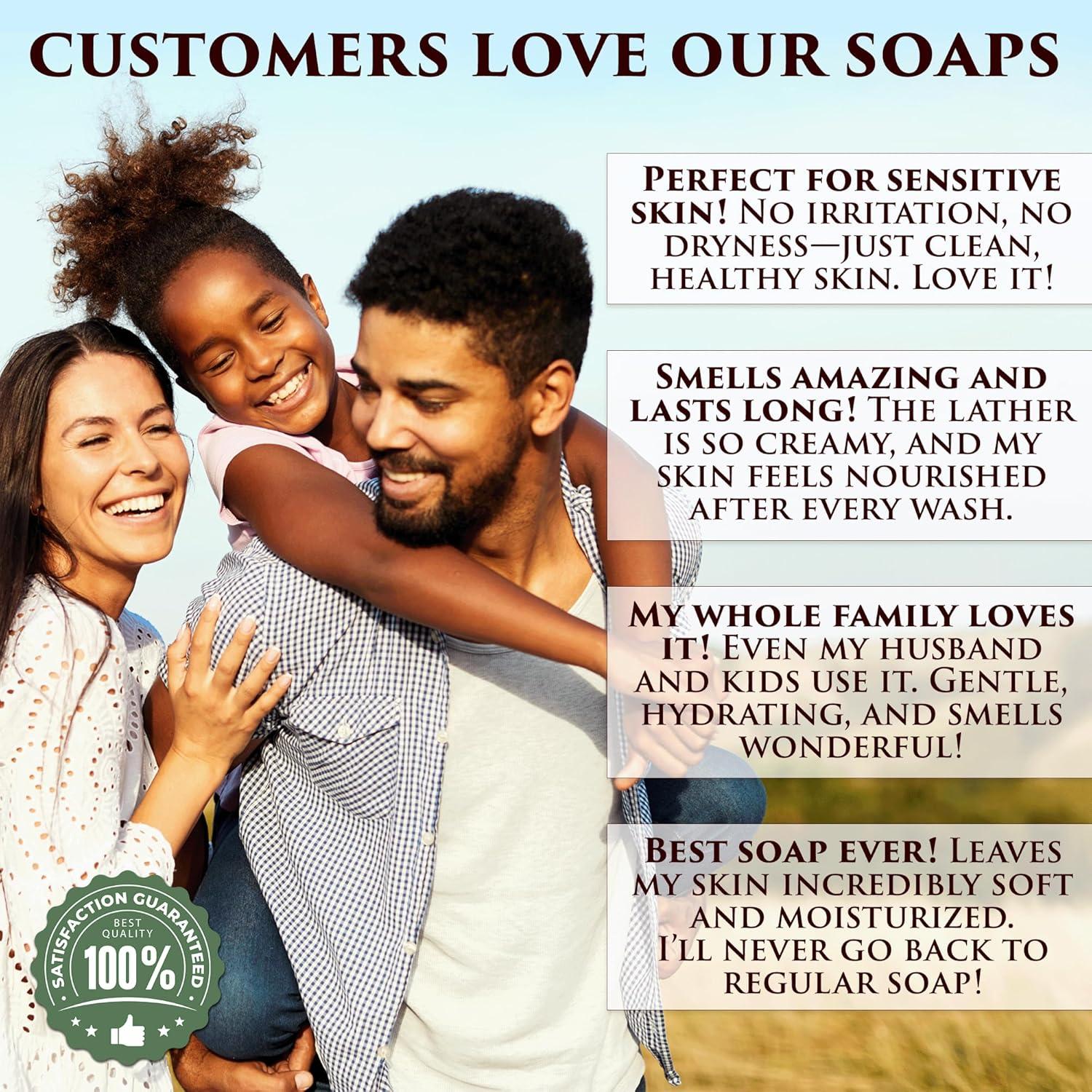 Jabón Natural de Leche de Cabra y Aceite de Oliva - 3 Piezas Aroma Almendra