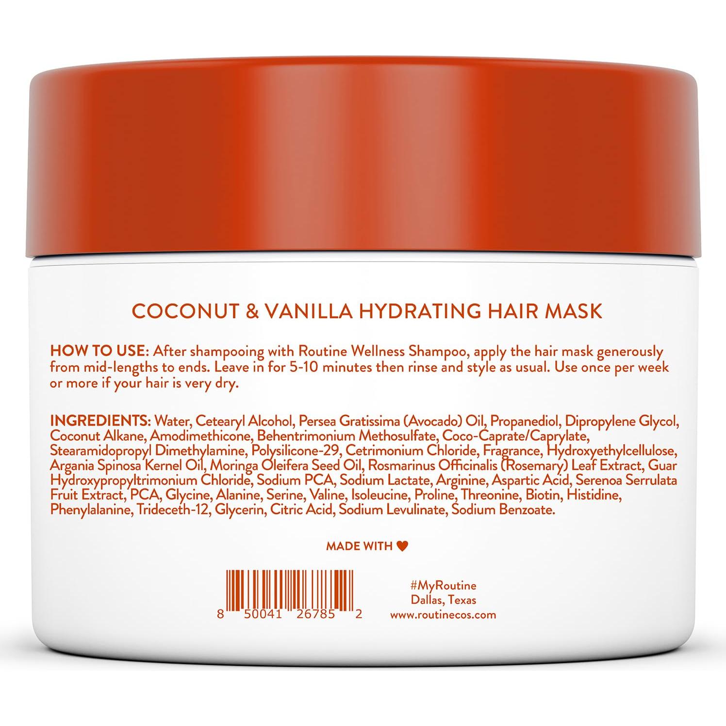 Mascarilla Capilar Hidratante Routine Wellness 226g - Coco y Vainilla